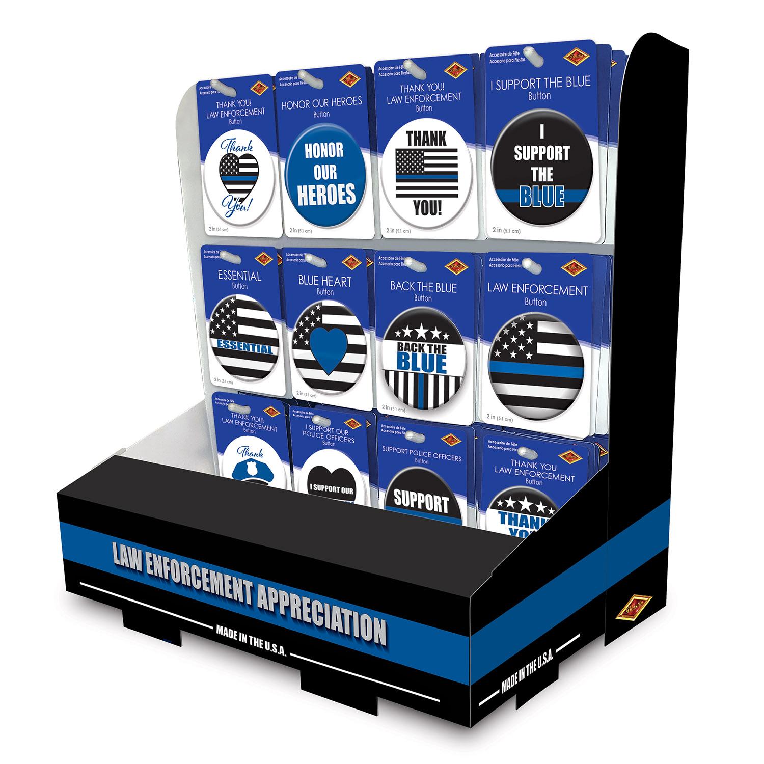 108-Piece Beistle Law Enforcement Counter Display - Perfect for Police Stations, Security Offices & Public Safety Events