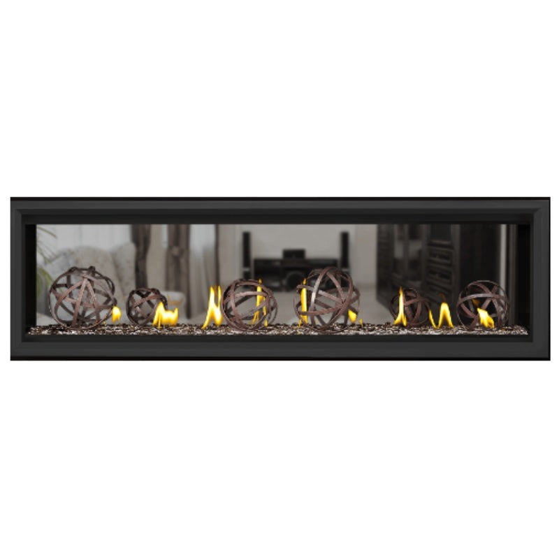 Napoleon Vector 62 See Through Linear Direct Vent Gas Fireplace - LV62N2 | Modern Home Heating Solution for Living Rooms & Patios