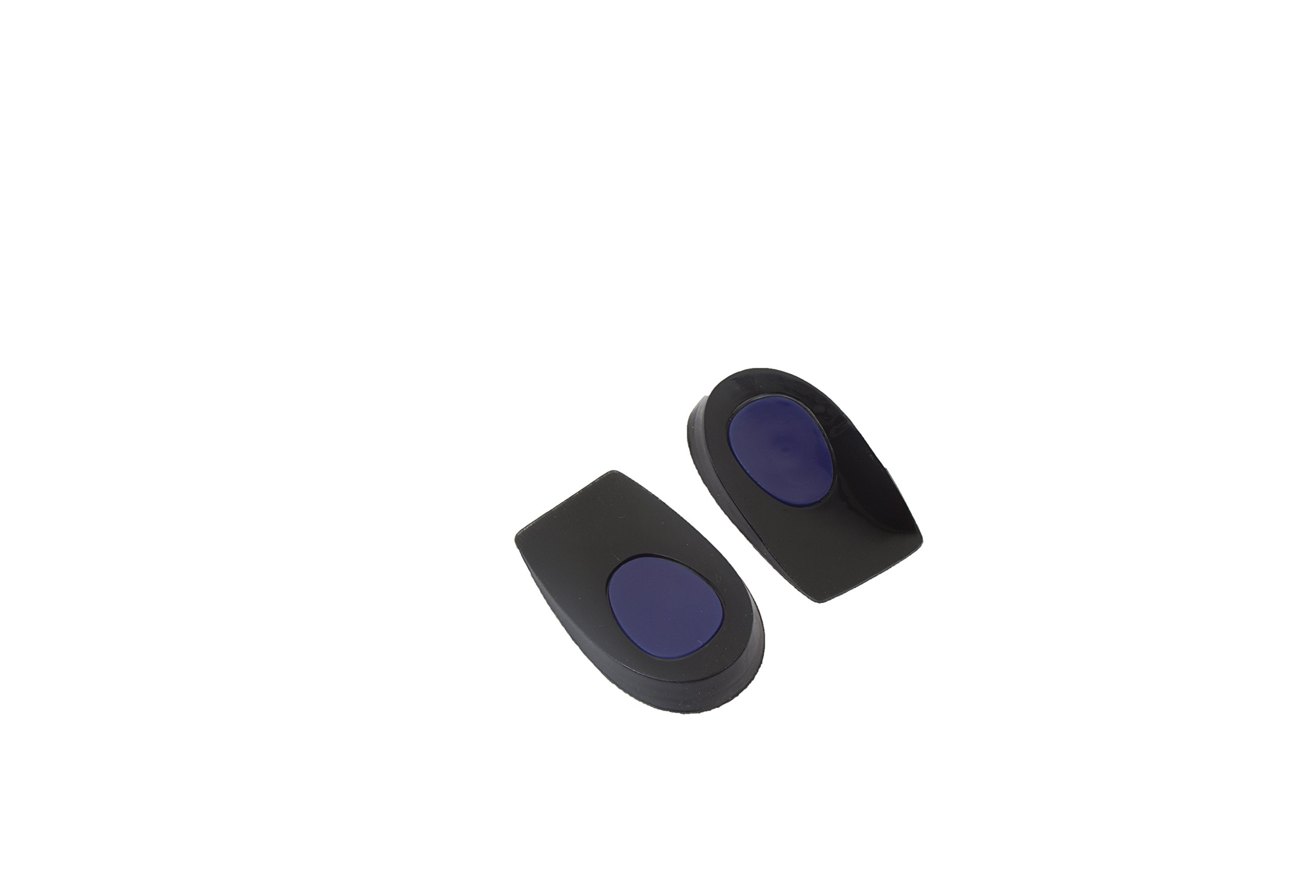 PRO 11 WELLBEING 2 Pairs of Silicone Heel Cups with Gel Impact Zone for Foot Pain Relief - UK Sizes 8-12 - Perfect for Running, Walking & Standing All Day