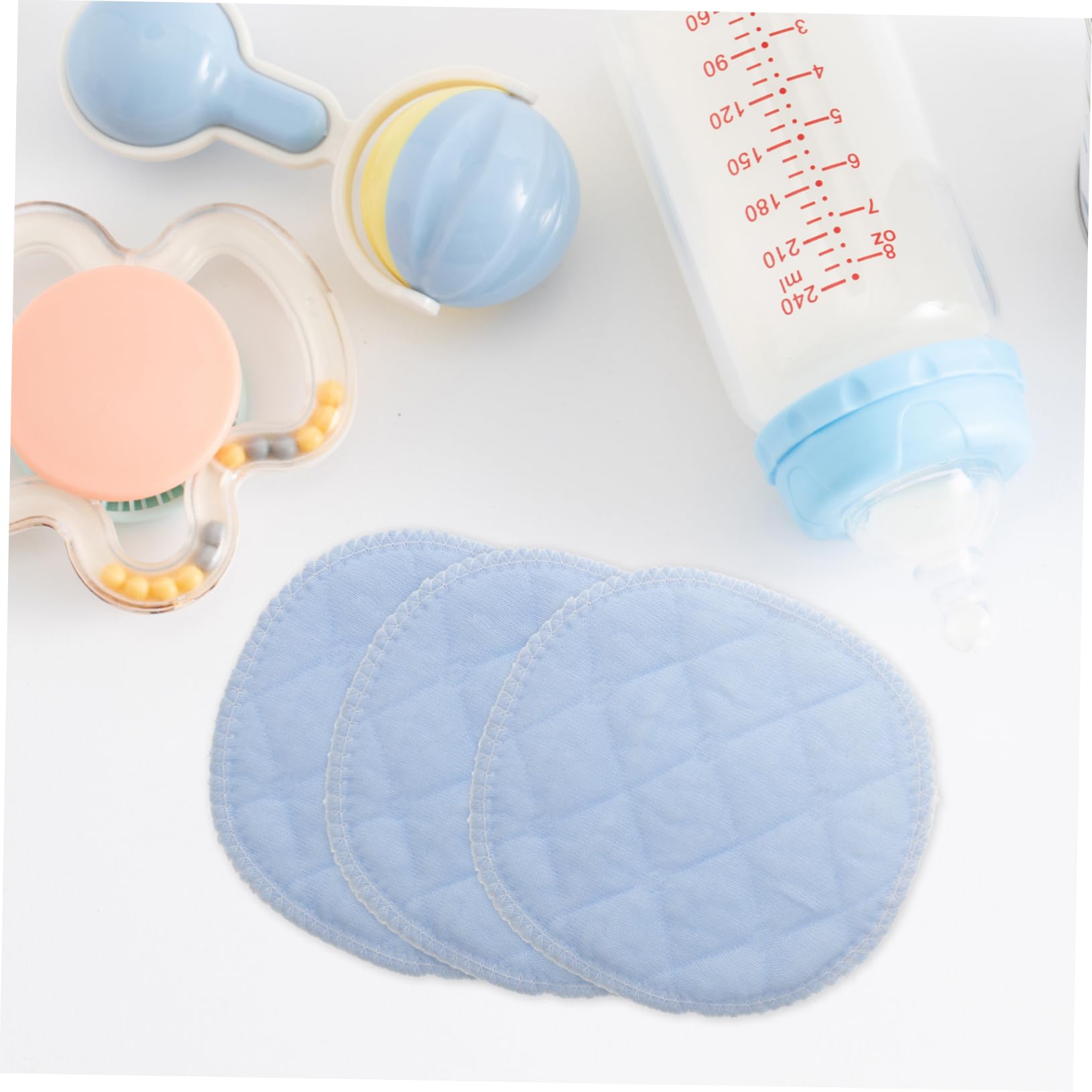 FOMIYES 30pcs Washable Nursing Pads for Breastfeeding - Ultra Soft Cotton Reusable Breast Pads for Leakproof Protection, Comfortable Nipple Covers for Moms & Baby Care (Perfect for Daily Use, Work & Travel)