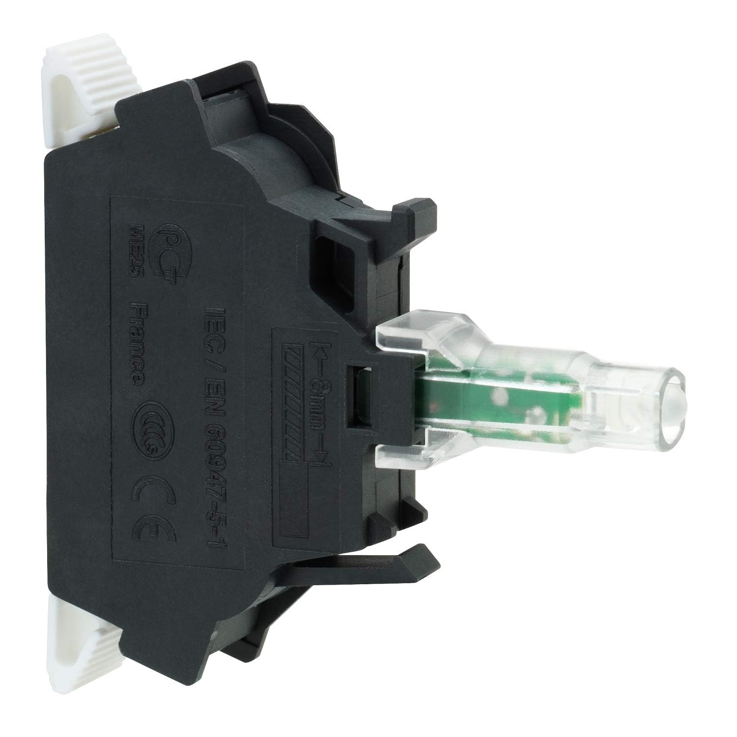 SCHNEIDER ELECTRIC ZBVB4 LED Red Indicator Light Module with Bulb - 24V AC/DC Voltage - Perfect for Industrial Control Panels, Automation Systems & Electrical Equipment
