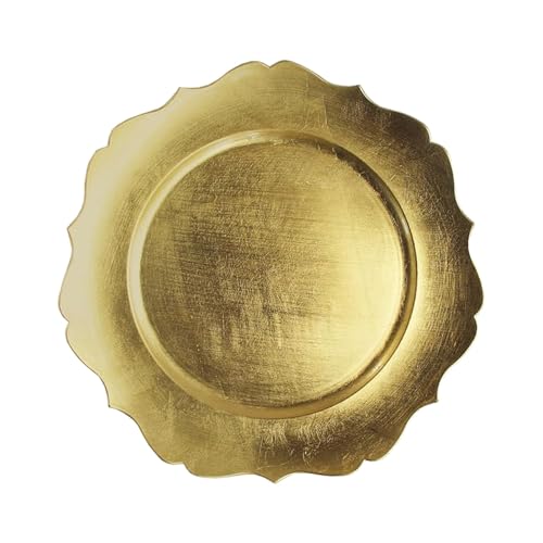Gold Scalloped