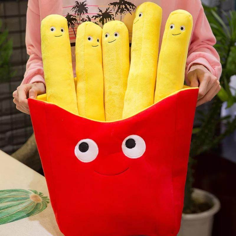 Cute Stuffed Foodie Friends Plush Toys - Adorable Kawaii Animal Plushies with Food Theme | Perfect for Kids Gifts, Room Decor & Cuddling