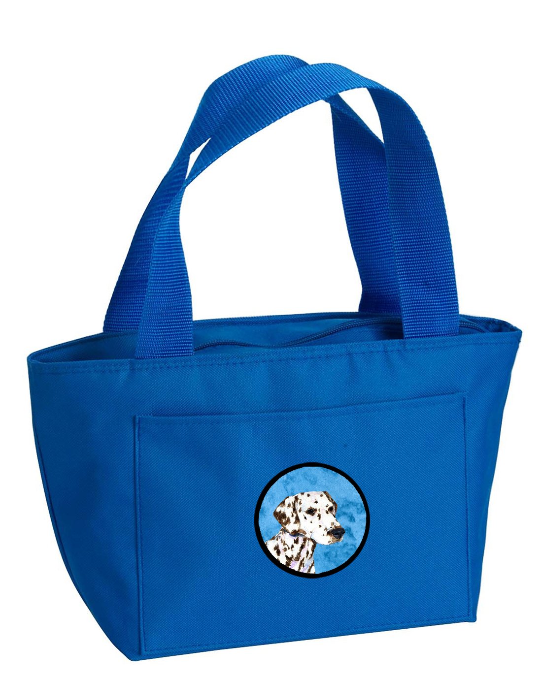 Insulated Lunch Box Tote Bag for Women & Men - Large Reusable Lunch Bag with Blue Dalmatian Print, Perfect for Work, School, Picnics & Outdoor Activities