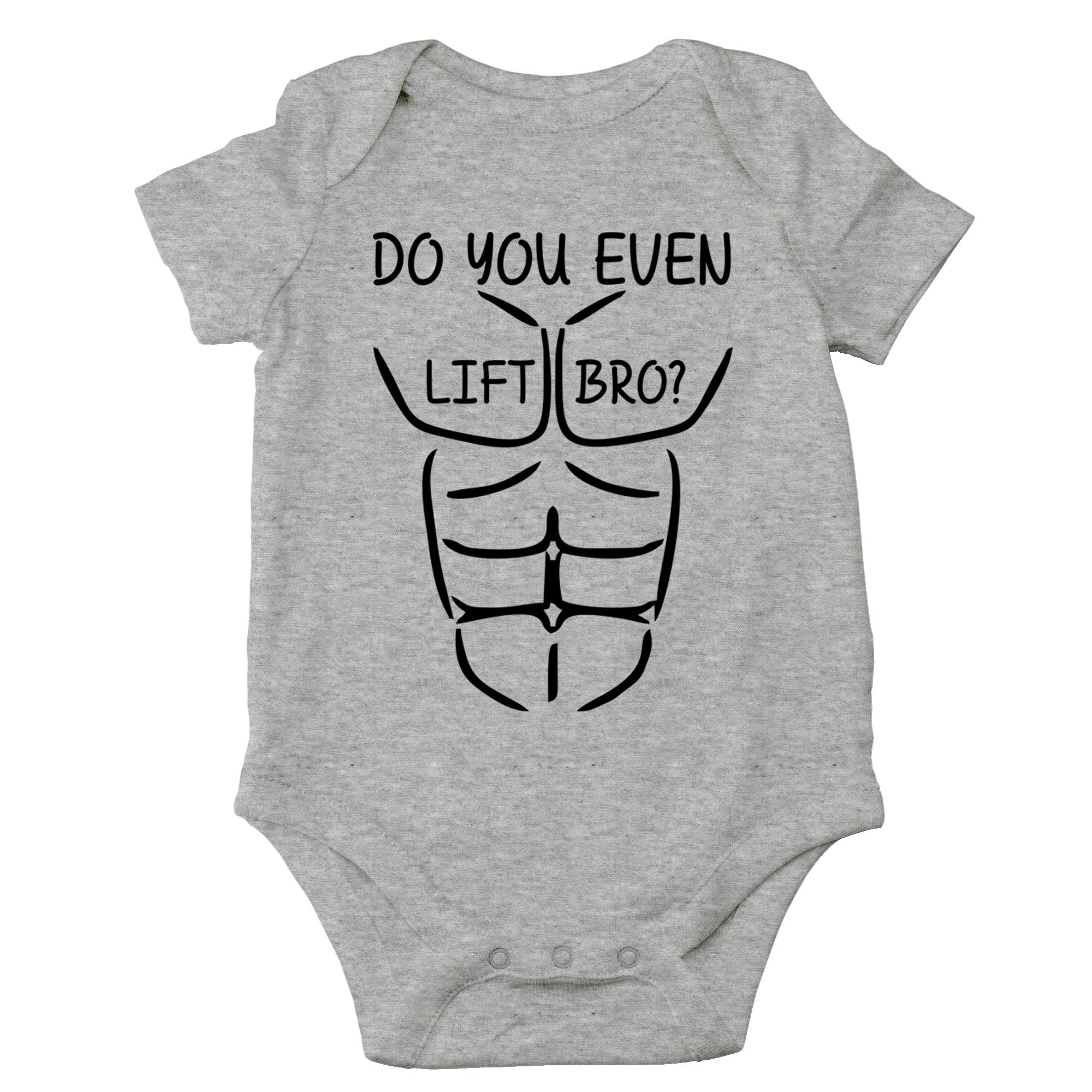 CBTwear Funny 'Do You Even Lift Bro' Baby Bodysuit - Cute Unisex Newborn Clothes for Boys & Girls | Perfect Infant Outfit for Gym Enthusiasts & Funny Parenting Moments