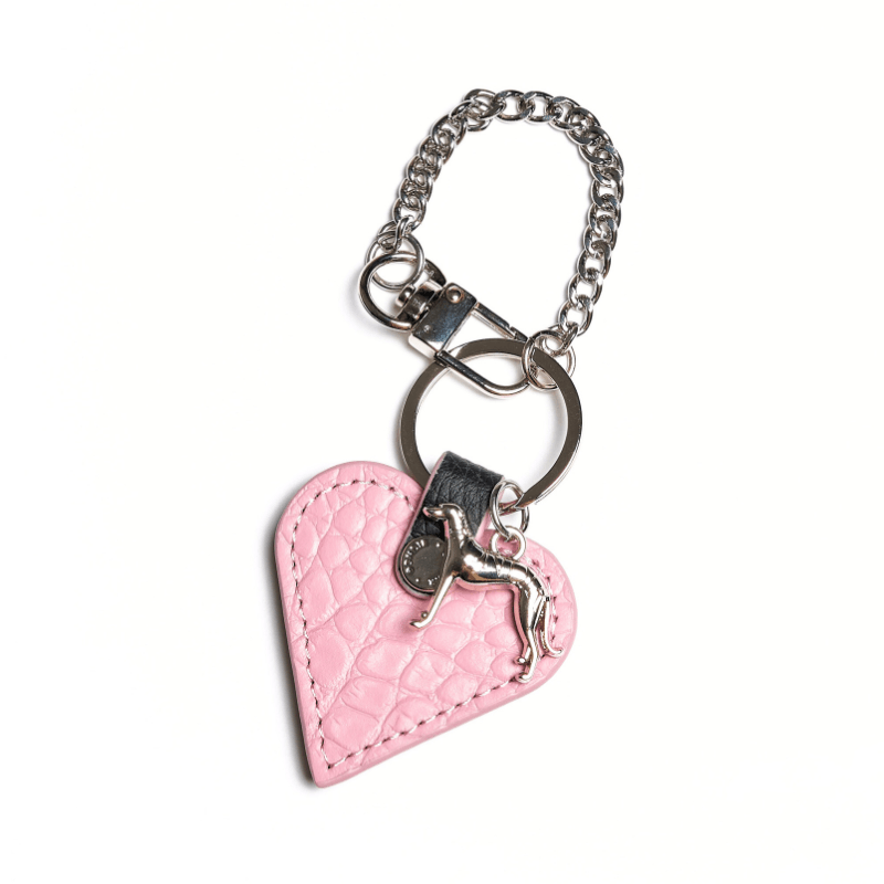 Flamingo Leather Heart Bag Charm - Cute Pink Flamingo Keychain for Handbags, Backpacks & Keys - Perfect Gift for Women & Girls (Valentine's Day, Birthday, Party Favors)