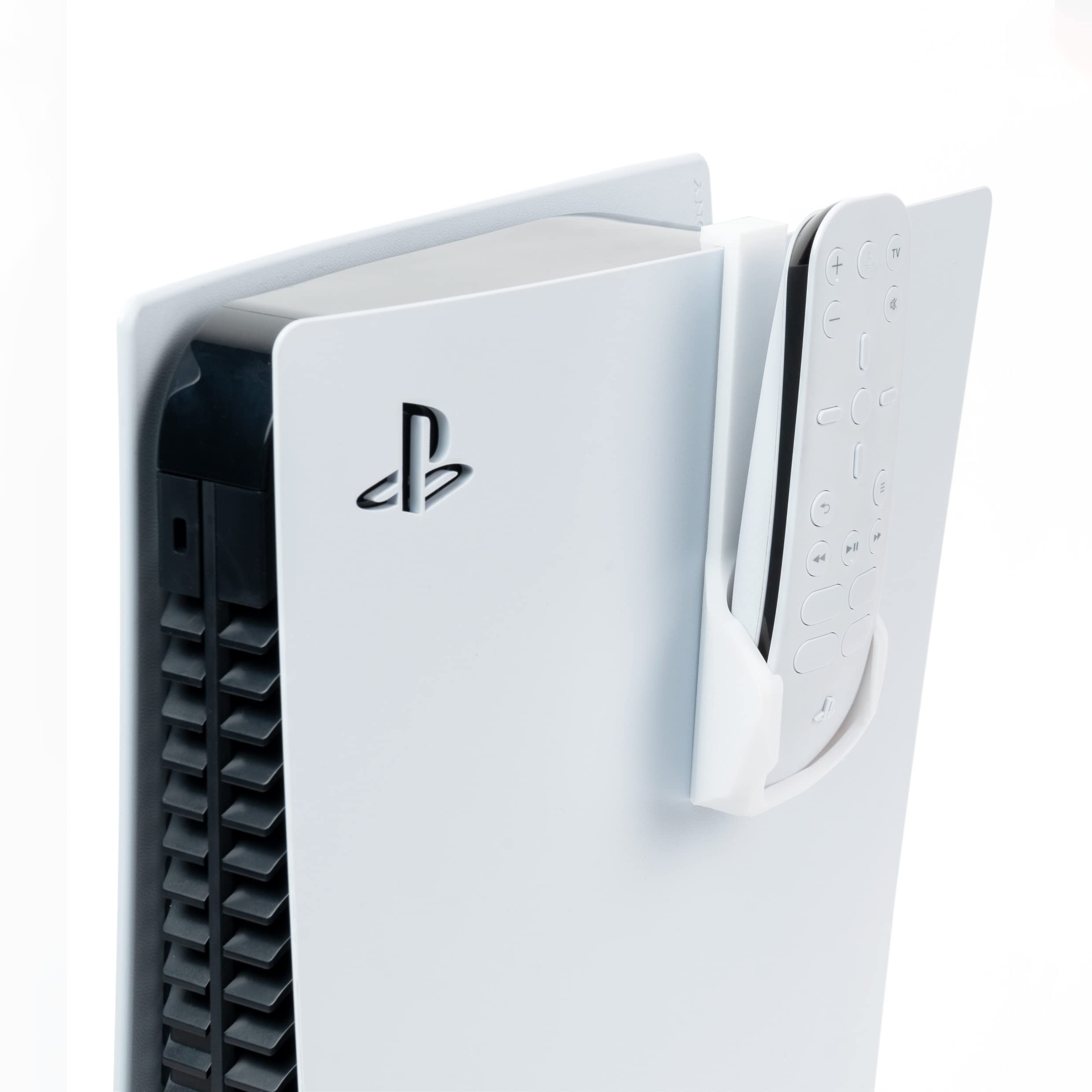 Glistco PS5 Media Remote Hook - White Replacement Accessory for Easy Controller Storage | Perfect for Gaming Setups & Living Room Organization