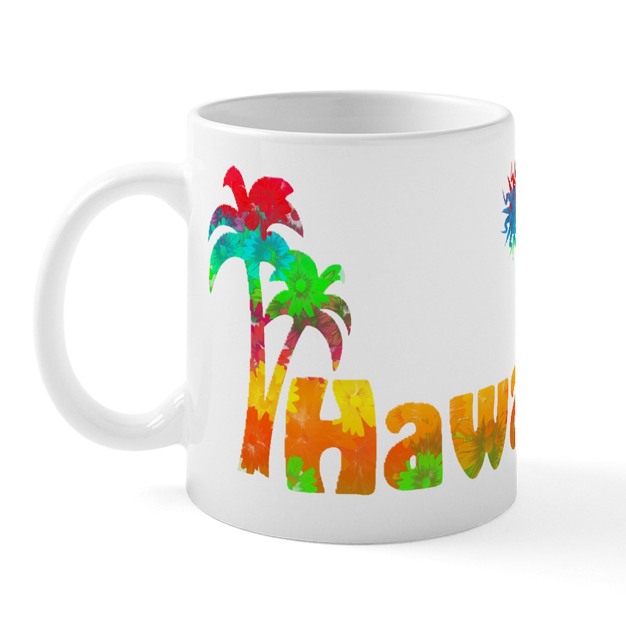 Hawaii Tropics 11 oz Ceramic Coffee Mug (325 ml) - Perfect for Home, Office & Travel - Durable & Stylish Coffee Cup
