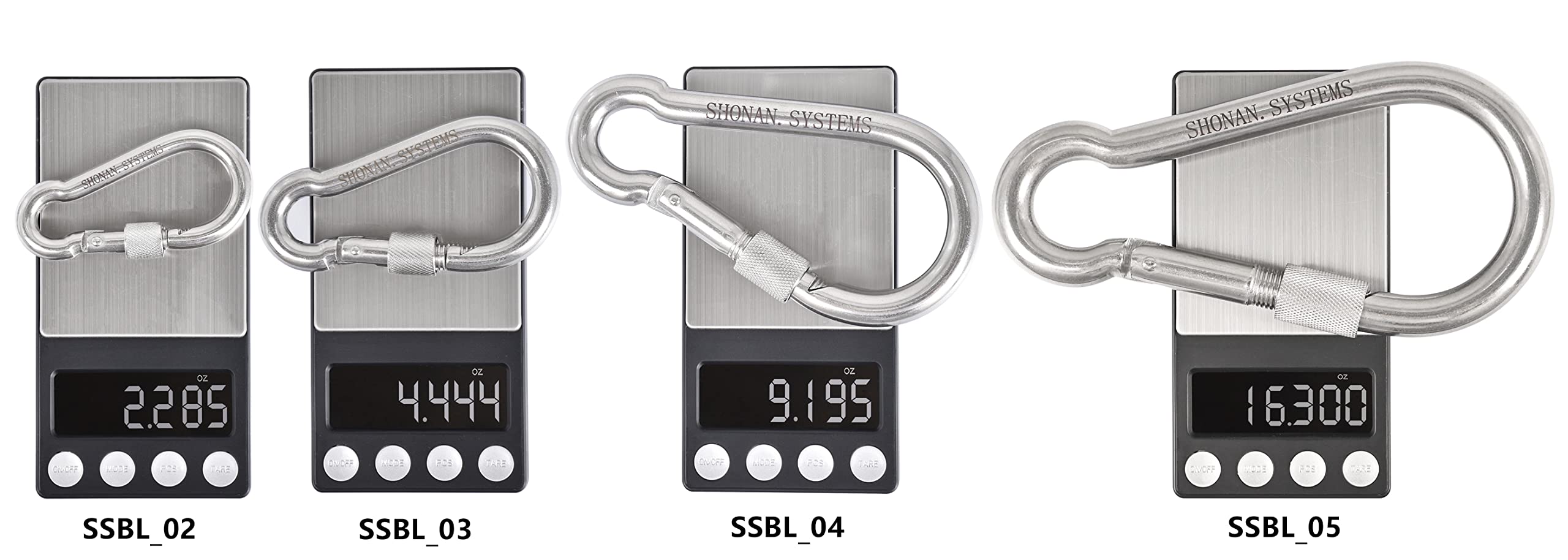 SHONAN Heavy Duty Locking Carabiner - Large Stainless Steel Screw Gate Carabiner Clip with Spring Snap - Perfect for Home Gym Equipment, Outdoor Camping Gear, Rock Climbing, Lifting & Hanging Accessories