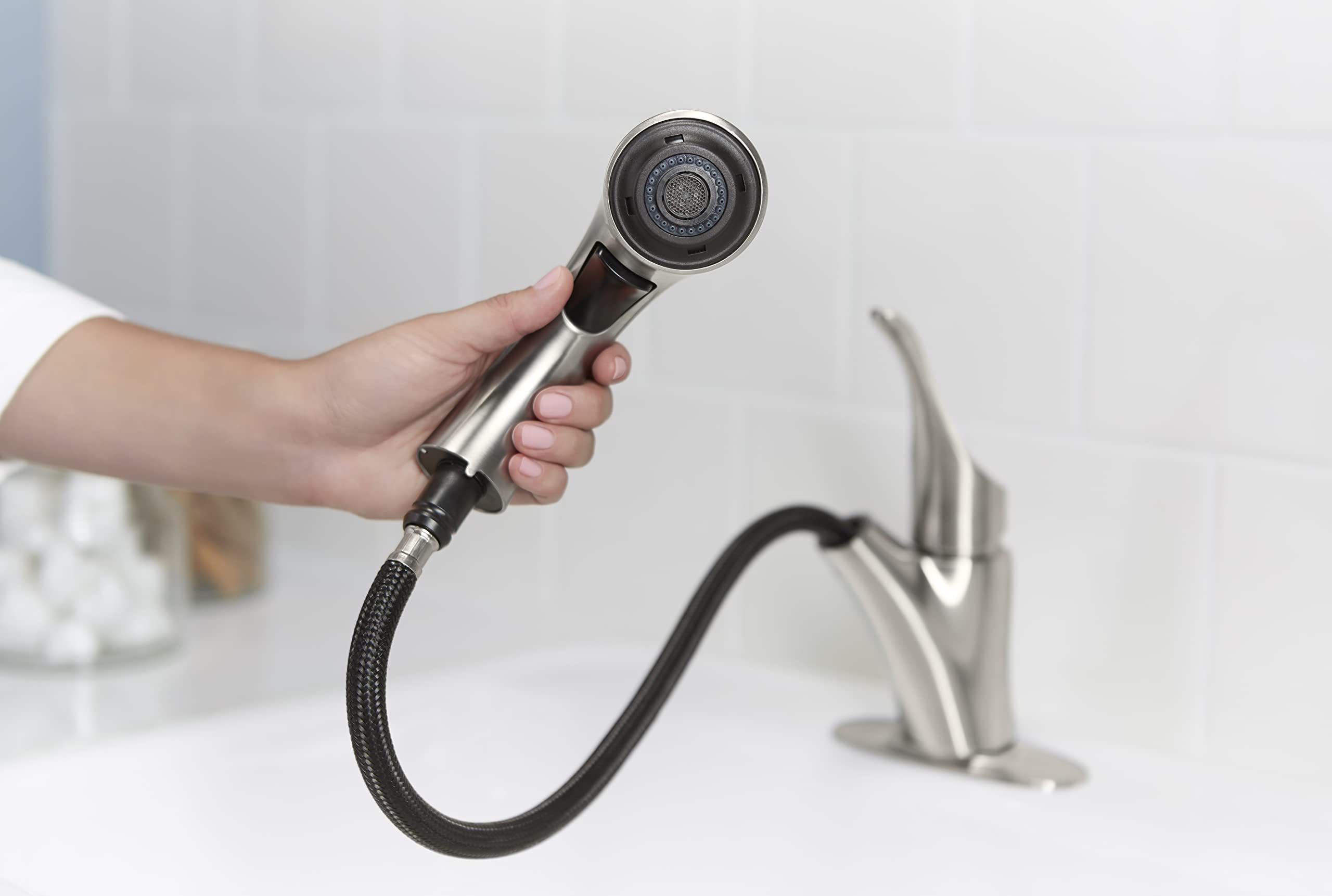KOHLER SIMPLICE® Laundry Faucet - High-Qundry Utility Sink Faucet for Laundry Room, Basement & Utility Areas | Durable Stainless Steel Construction | Perfect for Washing Machines & Deep Cleaning Tasks