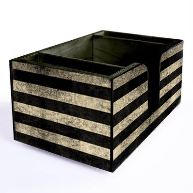 Patriotic Black American Flag Wooden Bar Caddy - Rustic Home Decor for Whiskey, Wine & Liquor Bottle Storage - Perfect for Man Cave, Bar Cart & Entertaining
