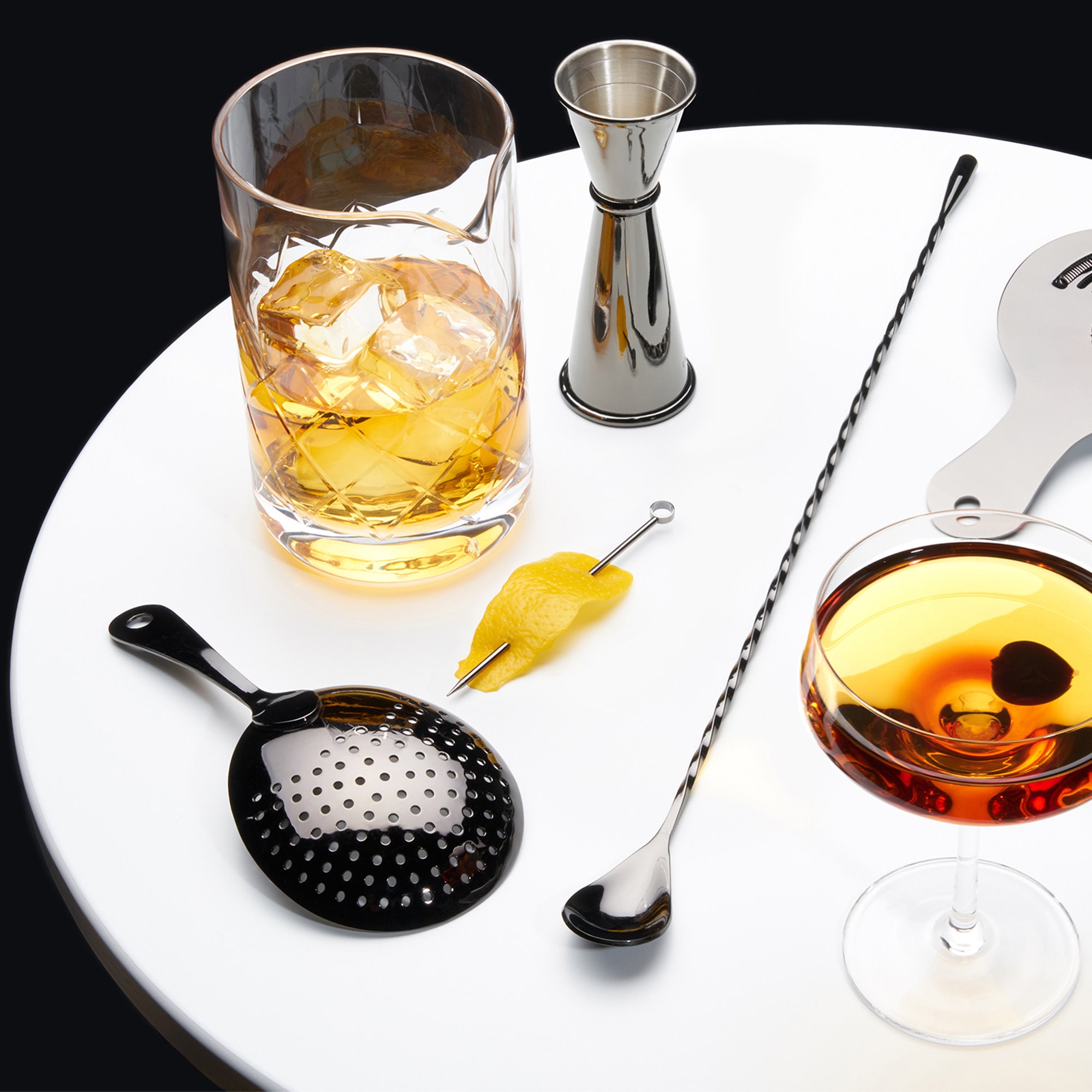 Warren Julep Strainer - Premium Stainless Steel Cocktail Strainer for Mint Juleps, Mojitos & More - Perfect for Home Bars & Mixology Enthusiasts