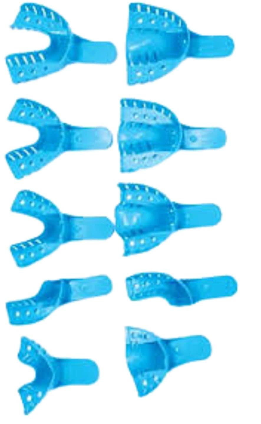 Disposable Latex-Free Perforated Dental Impression Trays - 12 Pcs Small Upper (#5) for Accurate Dental Molds | Ideal for Dentists, Orthodontists & Dental Labs