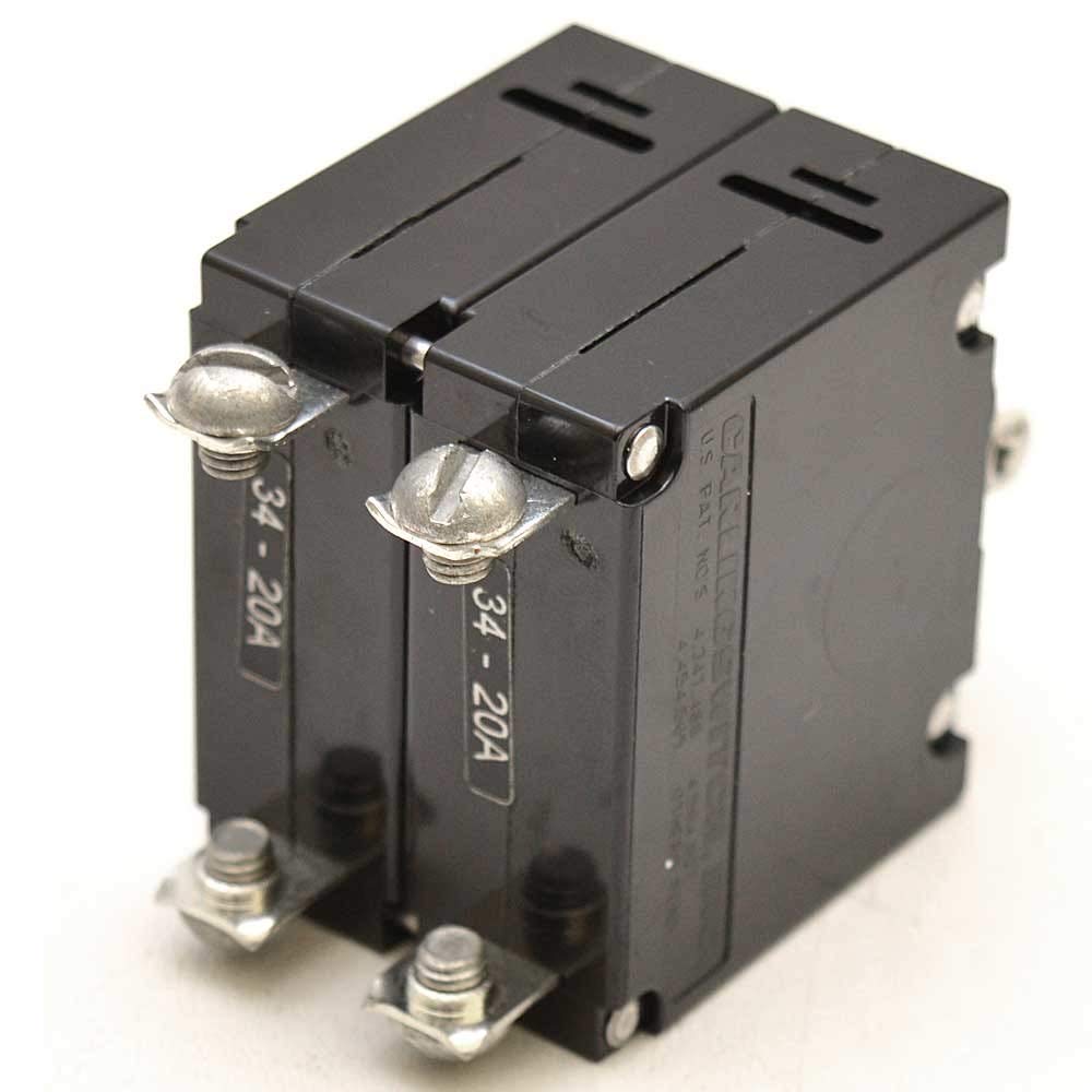 Ancor Marine 20A Boat Circuit Breaker by Carling Technologies 552120 - Waterproof Circuit Protection for Boats, Yachts & Marine Electrical Systems