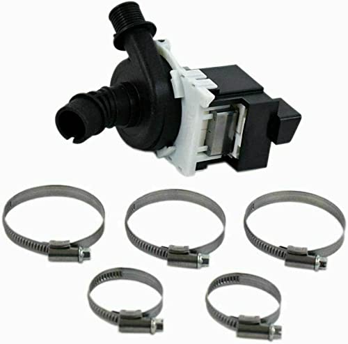 Genuine OEM Dishwasher Drain Pump Kit WD19X24829 - Replacement Part for Whirlpool, Maytag, Kenmore Dishwashers - Fixes Leaks & Drainage Issues