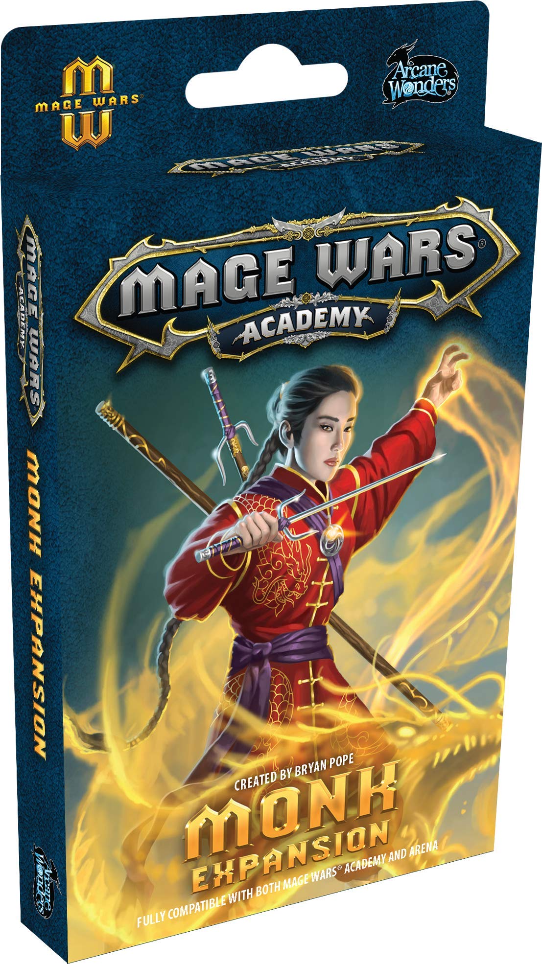 Mage Wars Academy: Monk Expansion Board Game - Strategy Card Game for Teens & Adults - Perfect for Game Nights & Family Gatherings