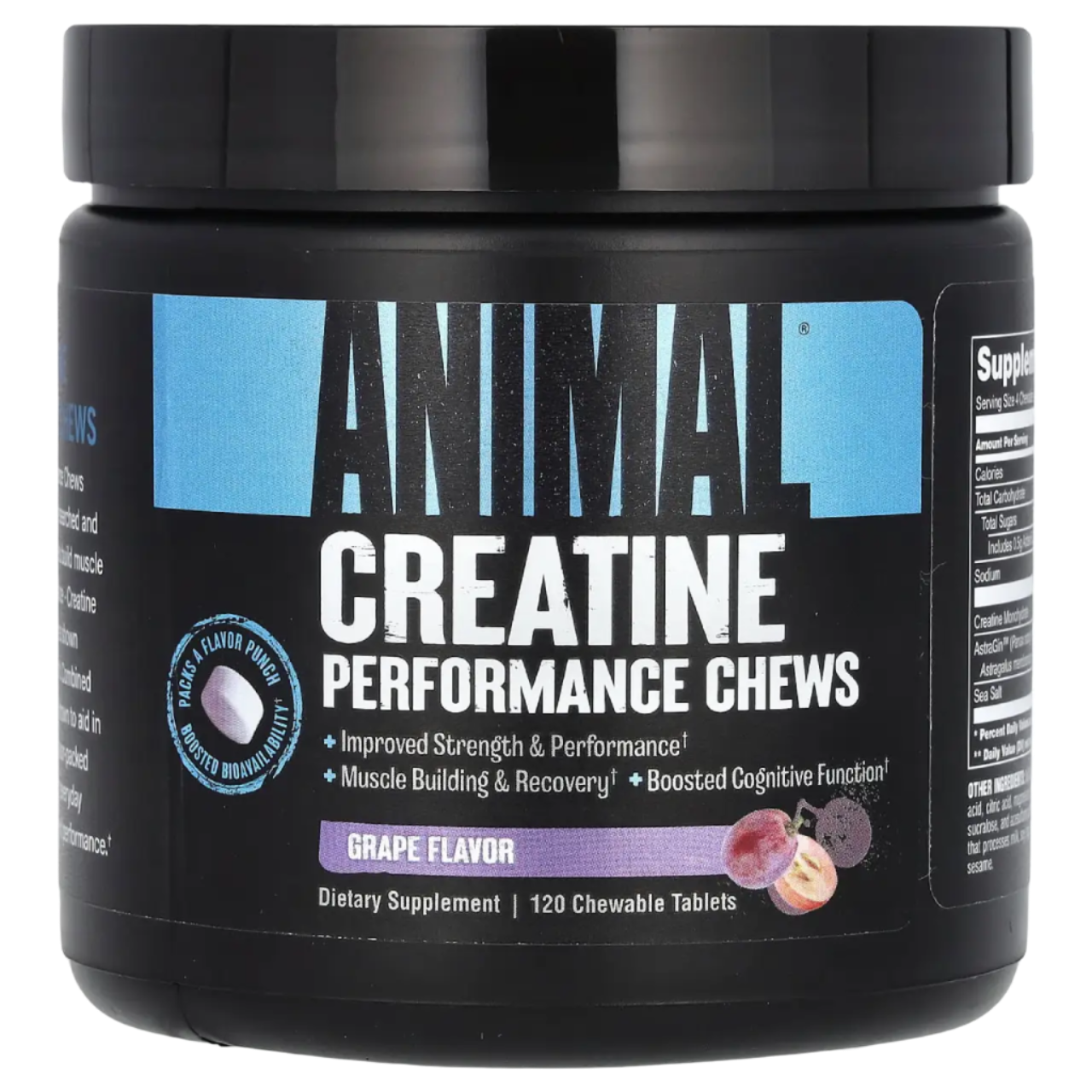 Premium Animal Creatine Chews - 120 Tablets for Muscle Growth & Recovery | Ideal for Athletes, Bodybuilders & Fitness Enthusiasts