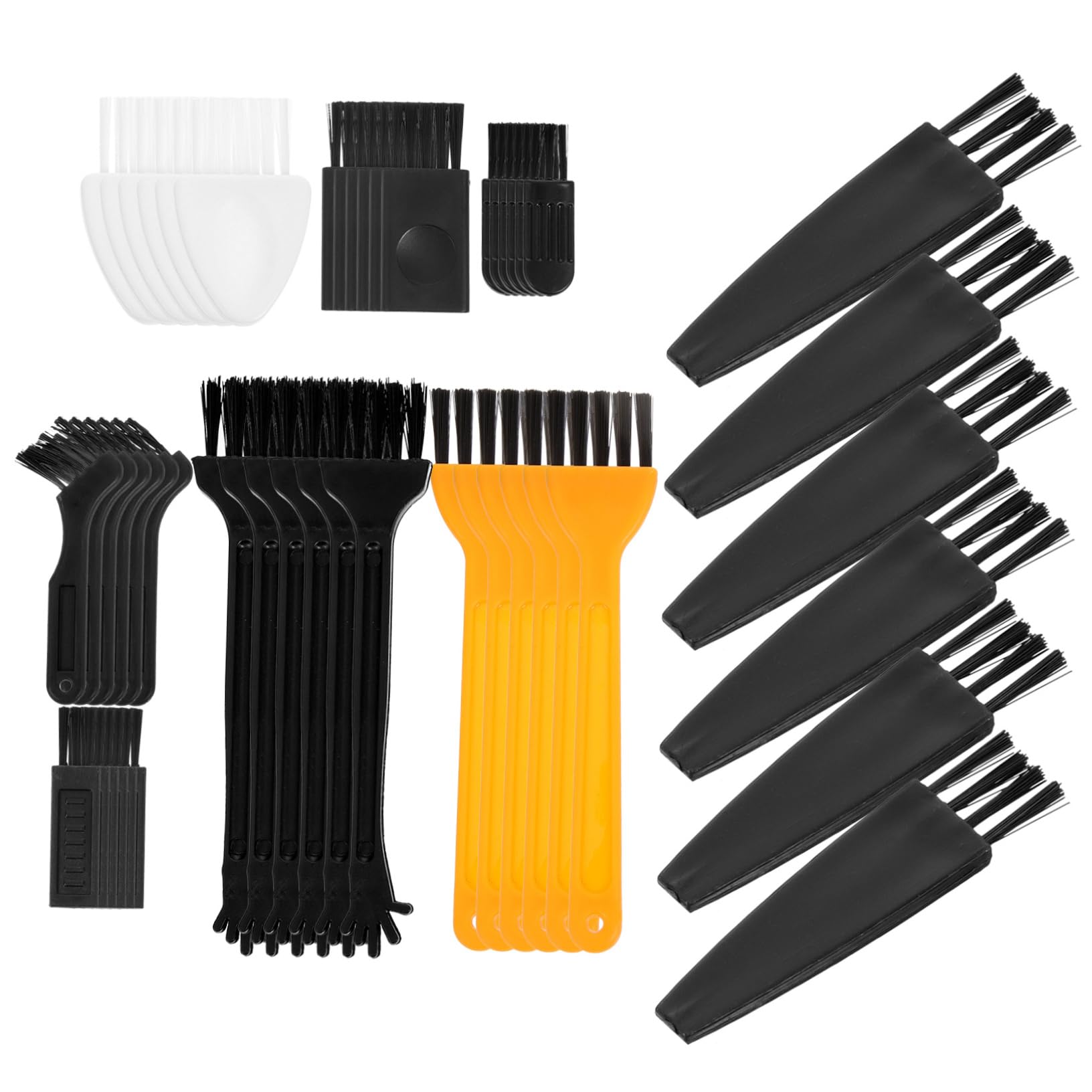 NOLITOY 144-Piece Razor Cleaning Brush Set - Detangling Hair Brush, Dryer Face Brush, Pet Hair Remover & Electric Shaver Accessories | Perfect for Salon, Home Grooming & Beard Trimming