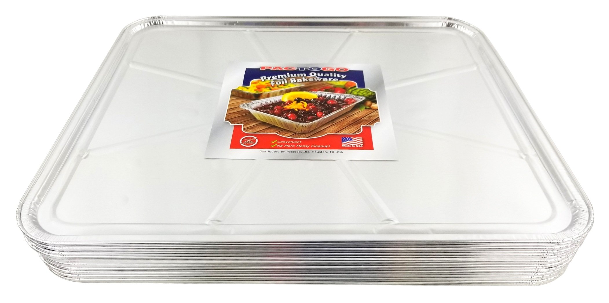 Pactogo Disposable Aluminum Foil Oven Liners 18.5