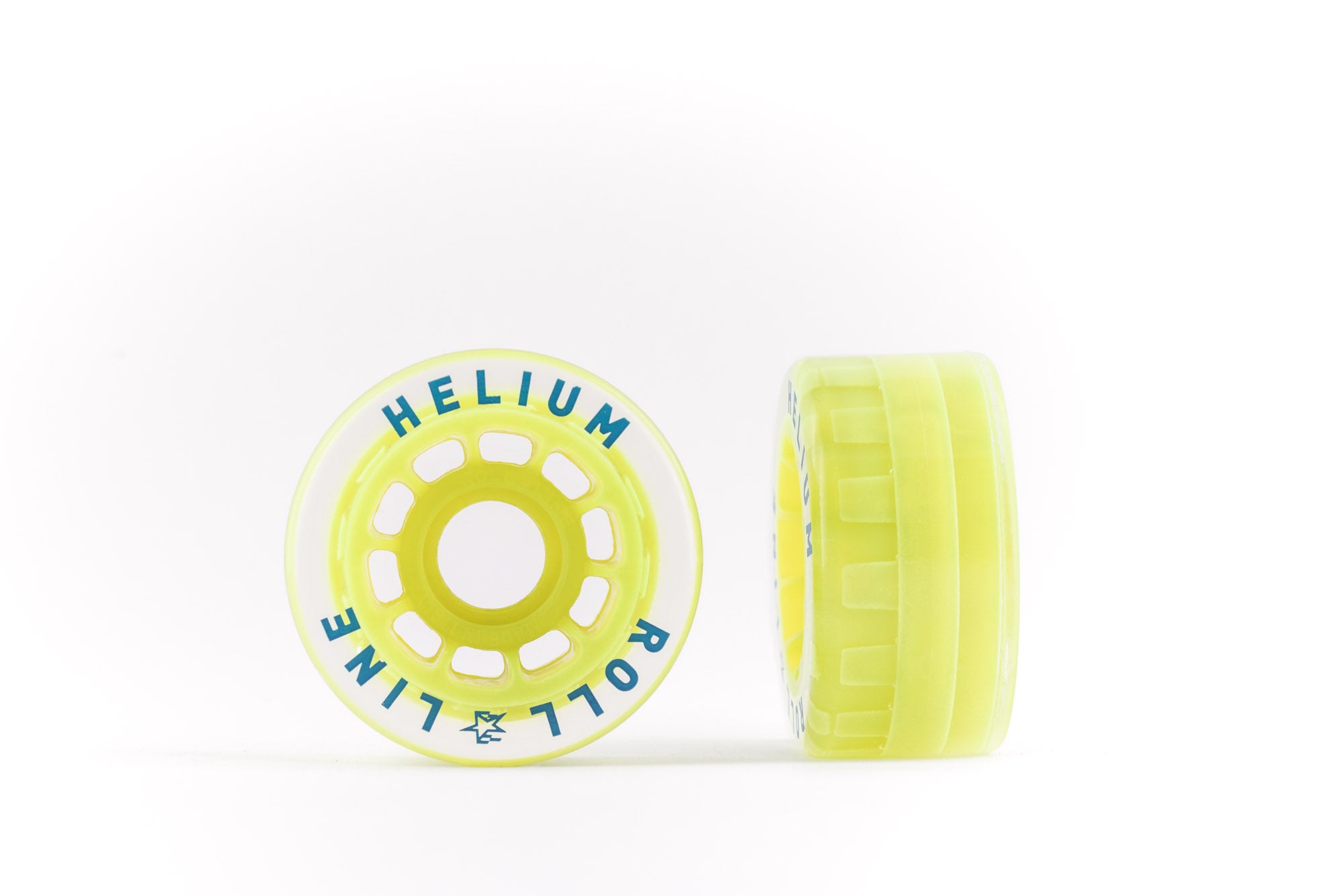 Roll Line Helium 64mm Wheels 8 Pack - Premium Roller Skate Wheels for Indoor & Outdoor Skating - Perfect for Artistic Skating, Roller Derby & Rink Use