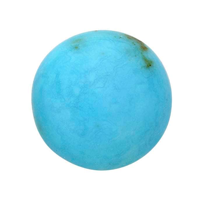 Natural Arkansas Mona Lisa Turquoise Cabochon 4mm-8mm Round - Genuine USA Mined & Cut Gemstone for Jewelry Making, Wire Wrapping, and DIY Crafts
