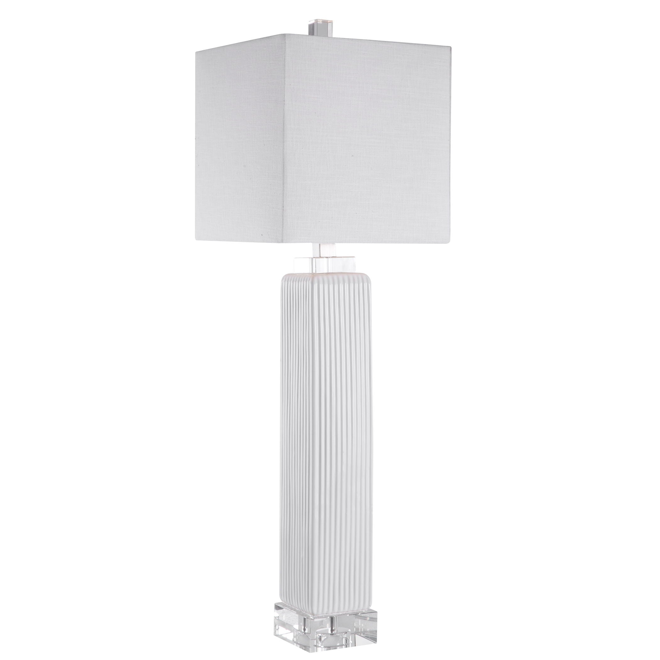 Bennett Buffet Lamp White - Elegant Table Lamp for Dining Room, Living Room & Bedroom Decor