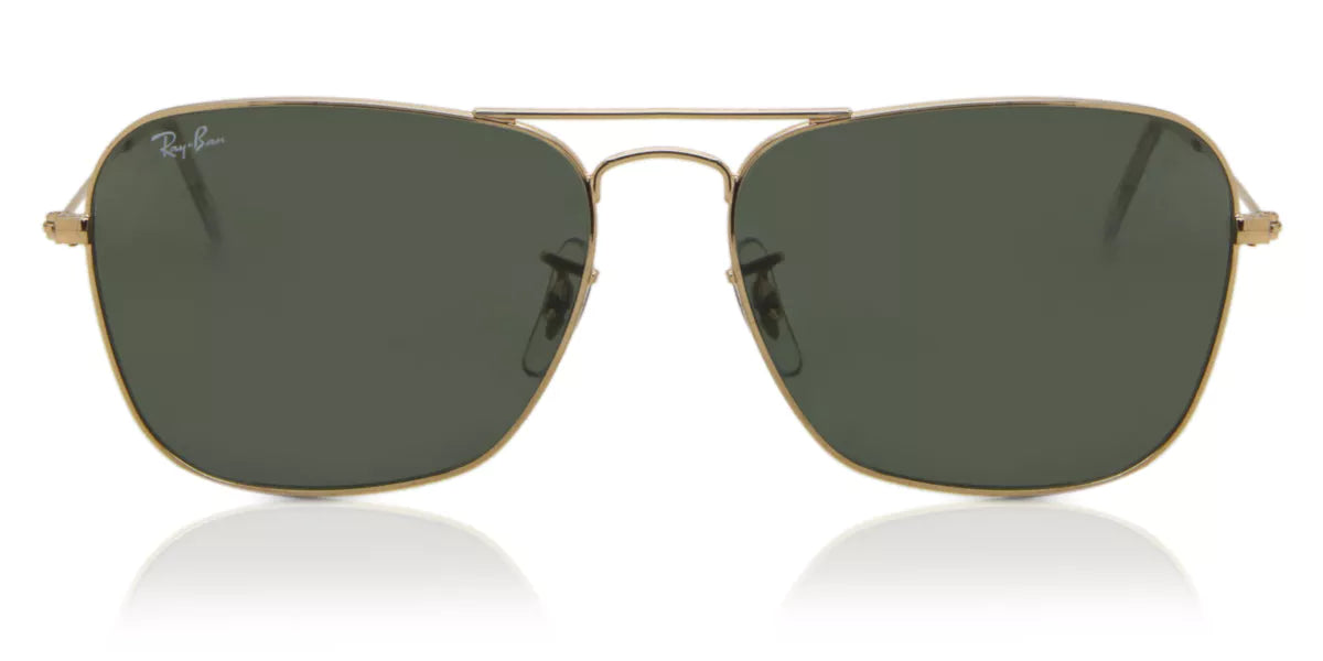 Original Ray-Ban Caravan RB3136 001 Sunglasses - Classic Aviator Style for Men & Women - Perfect for Driving, Travel, and Outdoor Activities