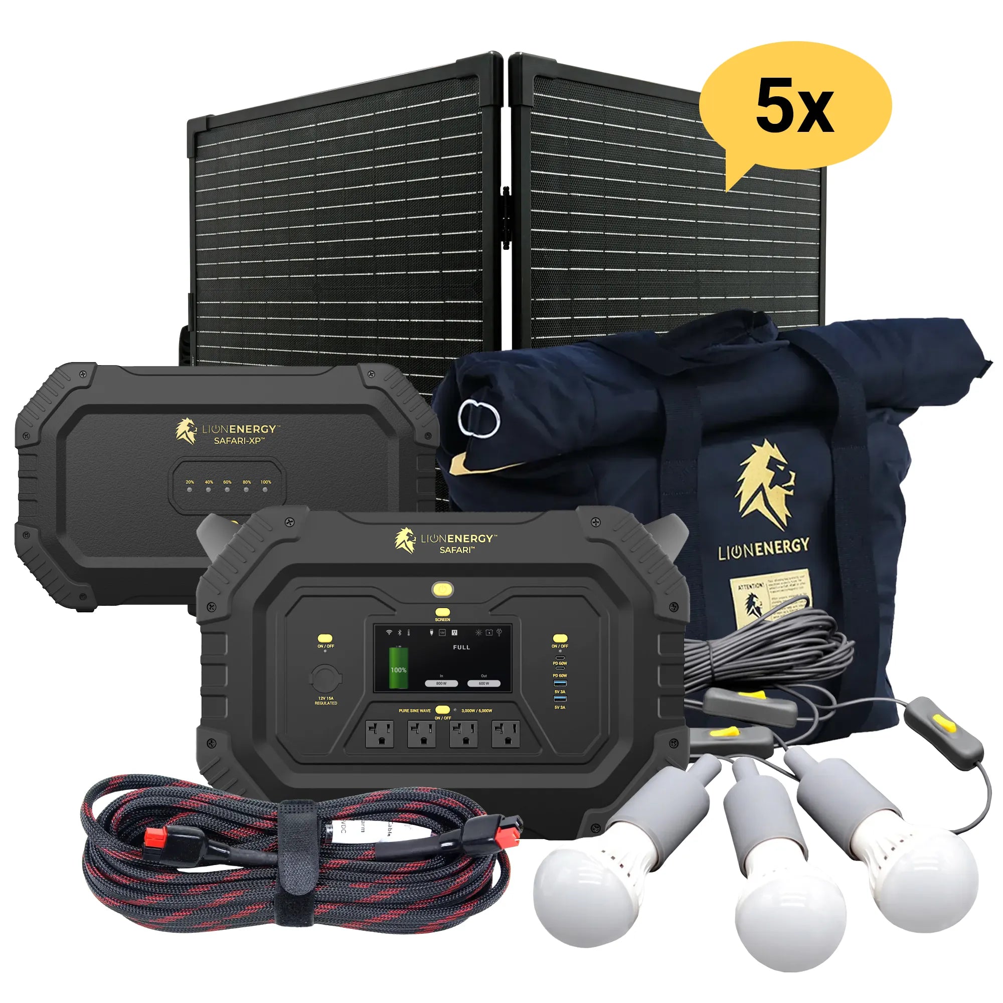 Safari+XP 3000W Portable Power Station with 4300Wh LiFePO4 Battery - Solar Generator for Camping, RV, Emergency Backup & Outdoor Adventures
