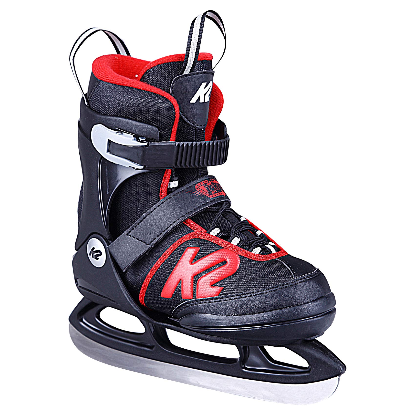 K2 Joker Ice Skates for Boys and Girls - Adjustable Comfortable Youth Hockey & Figure Skates for Indoor & Outdoor Ice Rinks, Winter Sports & Recreational Skating