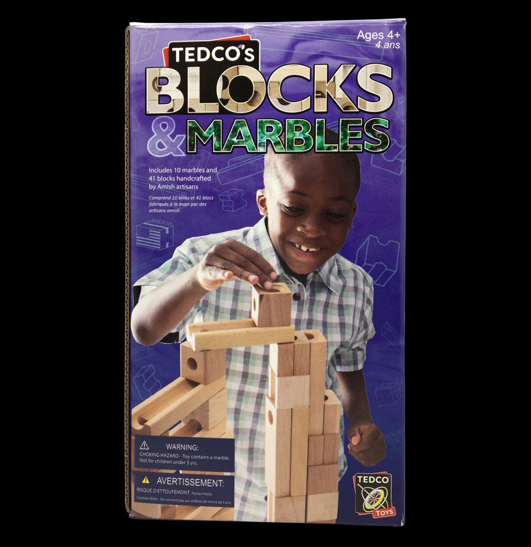 STEM Building Blocks & Marble Run Toy Set - Educational Construction Kit for Kids - Perfect for Creative Play, Learning & Motor Skills Development