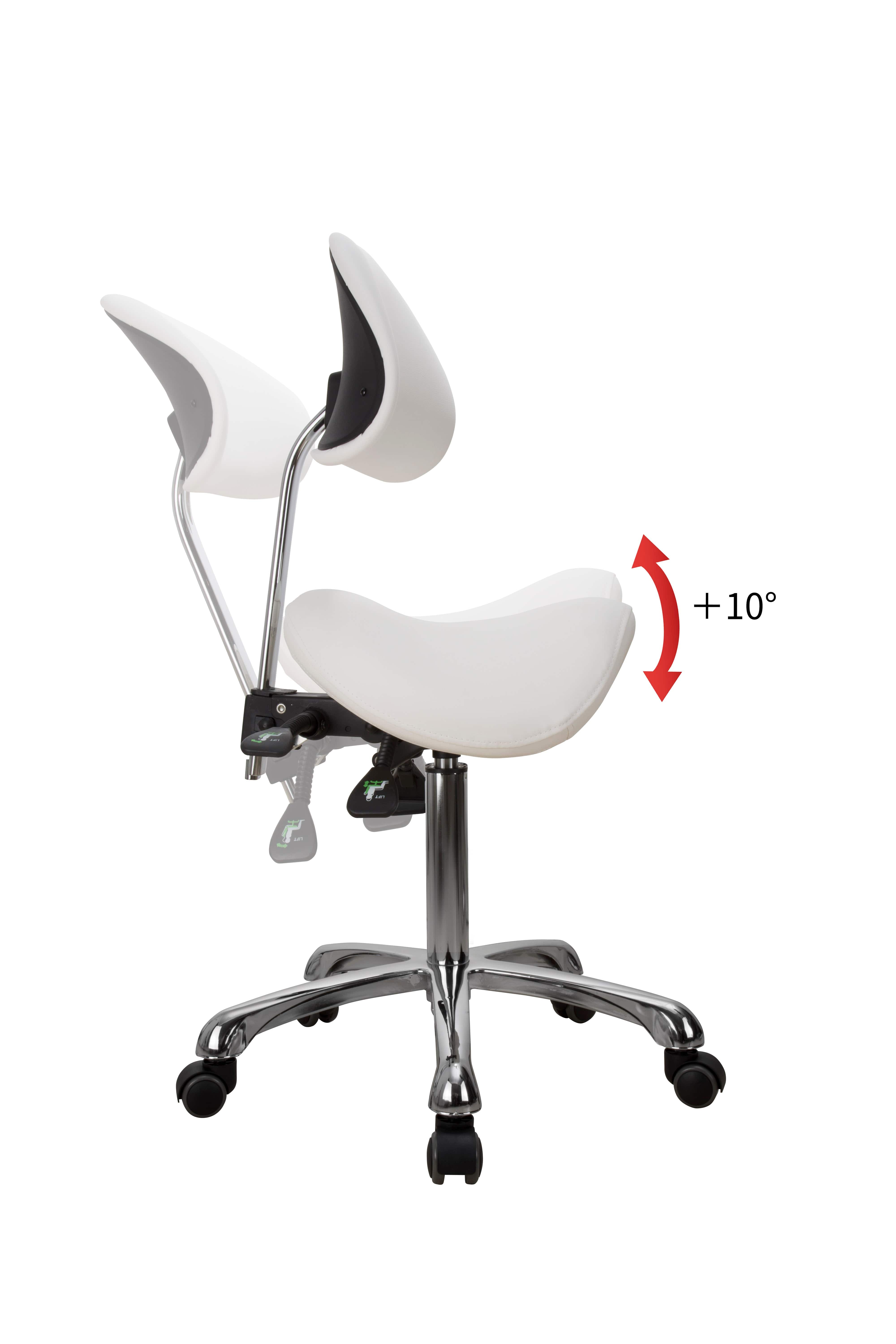 Professional Adjustable Beautician & Salon Stool (1025A) - Perfect for Hair Styling, Nail Art, and Makeup Application