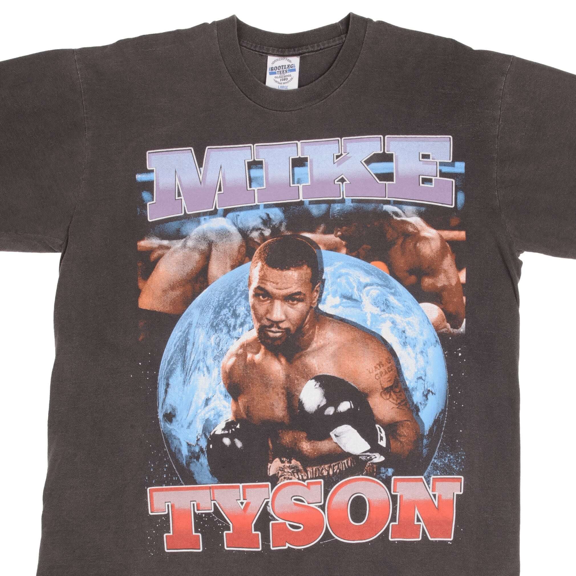 Vintage Mike Tyson Boxing T-Shirt - 'If You Can't Beat Them Bite Em' Funny Boxing Quote Tee for Men - Perfect for Gym, Workout & Casual Wear