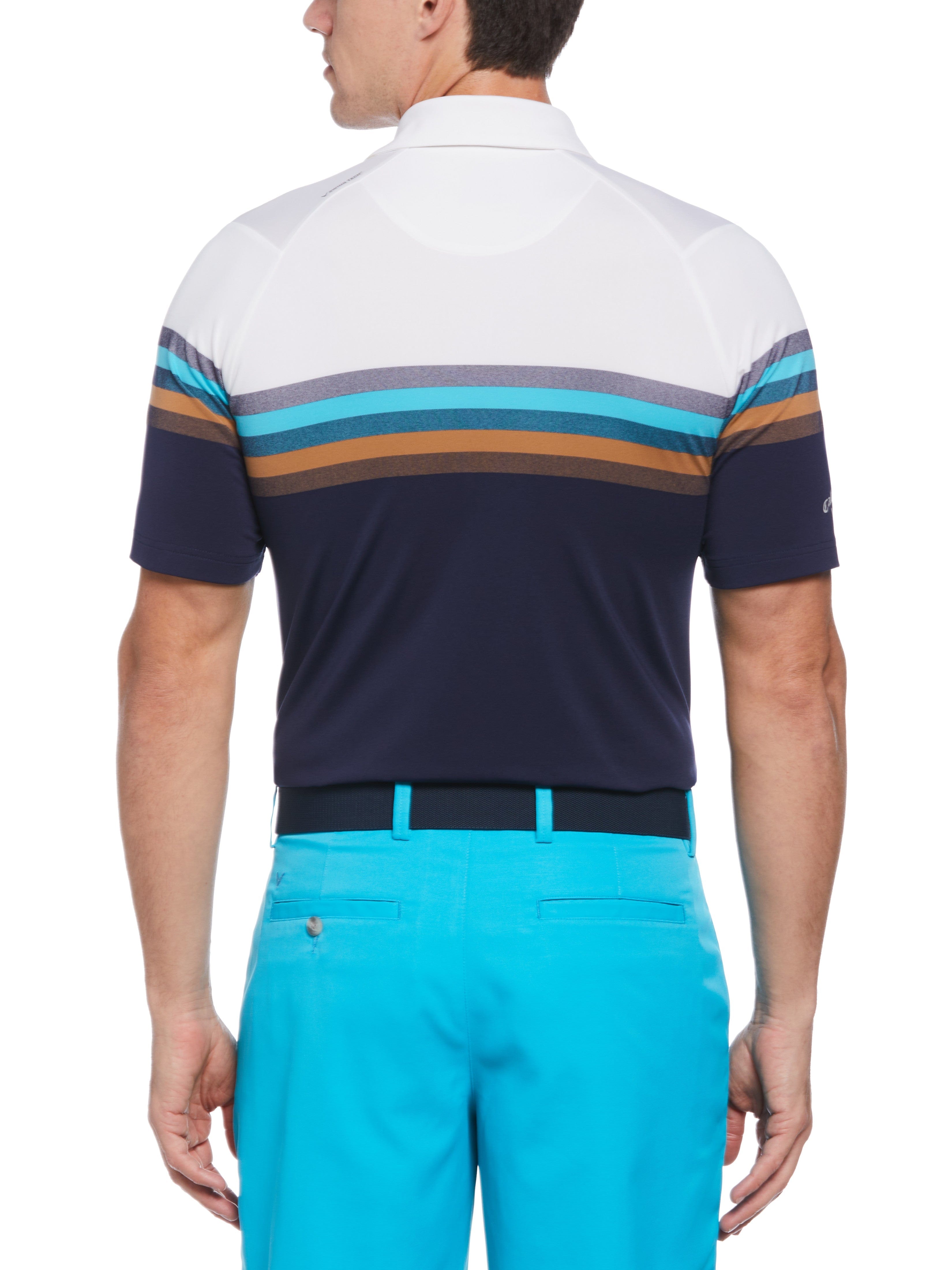 Men's Oxford Legacy Color Block Golf Polo Shirt - Breathable & Stylish for Golf, Casual Wear & Outdoor Activities