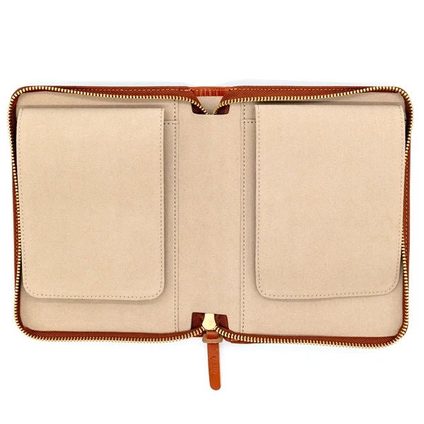 Premium Leather Writer's Pen Case - Elegant & Durable Pen Holder for Fountain Pens, Ballpoints & Calligraphy - Perfect Gift for Writers, Students & Professionals - Office, School & Travel Use