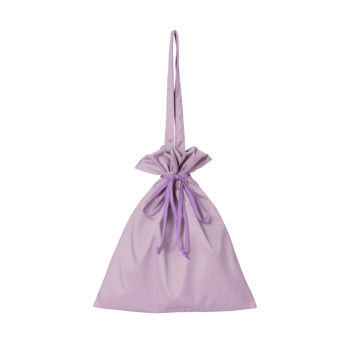 Stylish Purple Logo Tote Bag with Frill Detail - Perfect for Shopping, Beach Trips & Everyday Use