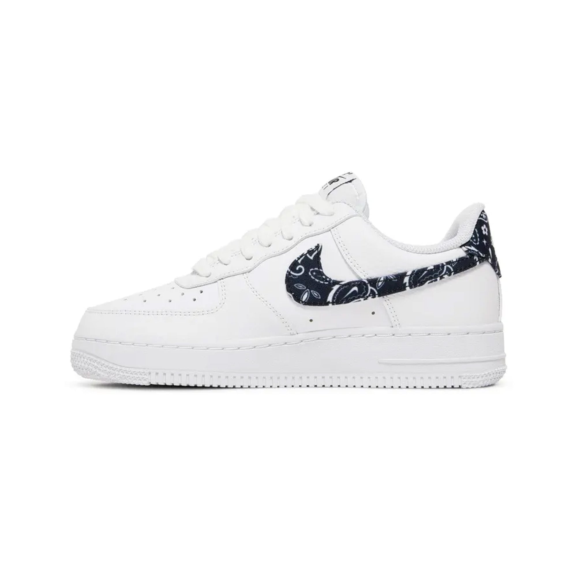 Nike Air Force 1 Low '07 White Black Paisley Women's Sneakers (2021) - Casual Streetwear & Everyday Fashion Shoes