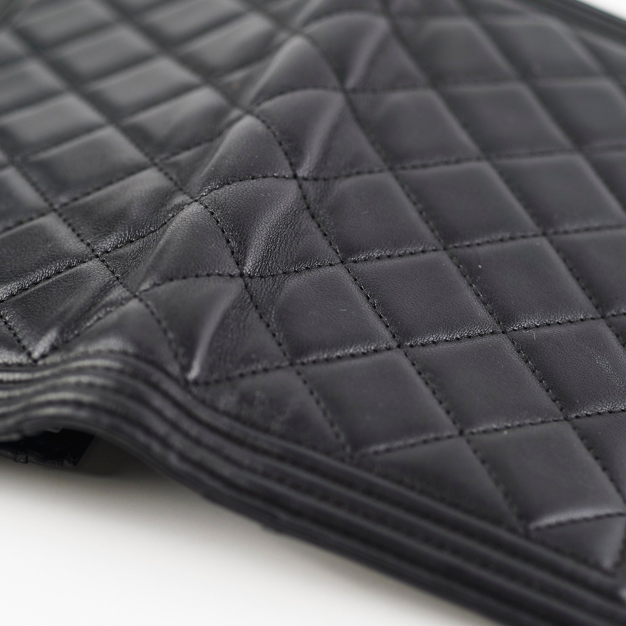 Chanel Boy Black Lambskin Wallet - Luxury Designer Womens Handbag for Everyday Use & Special Occasions