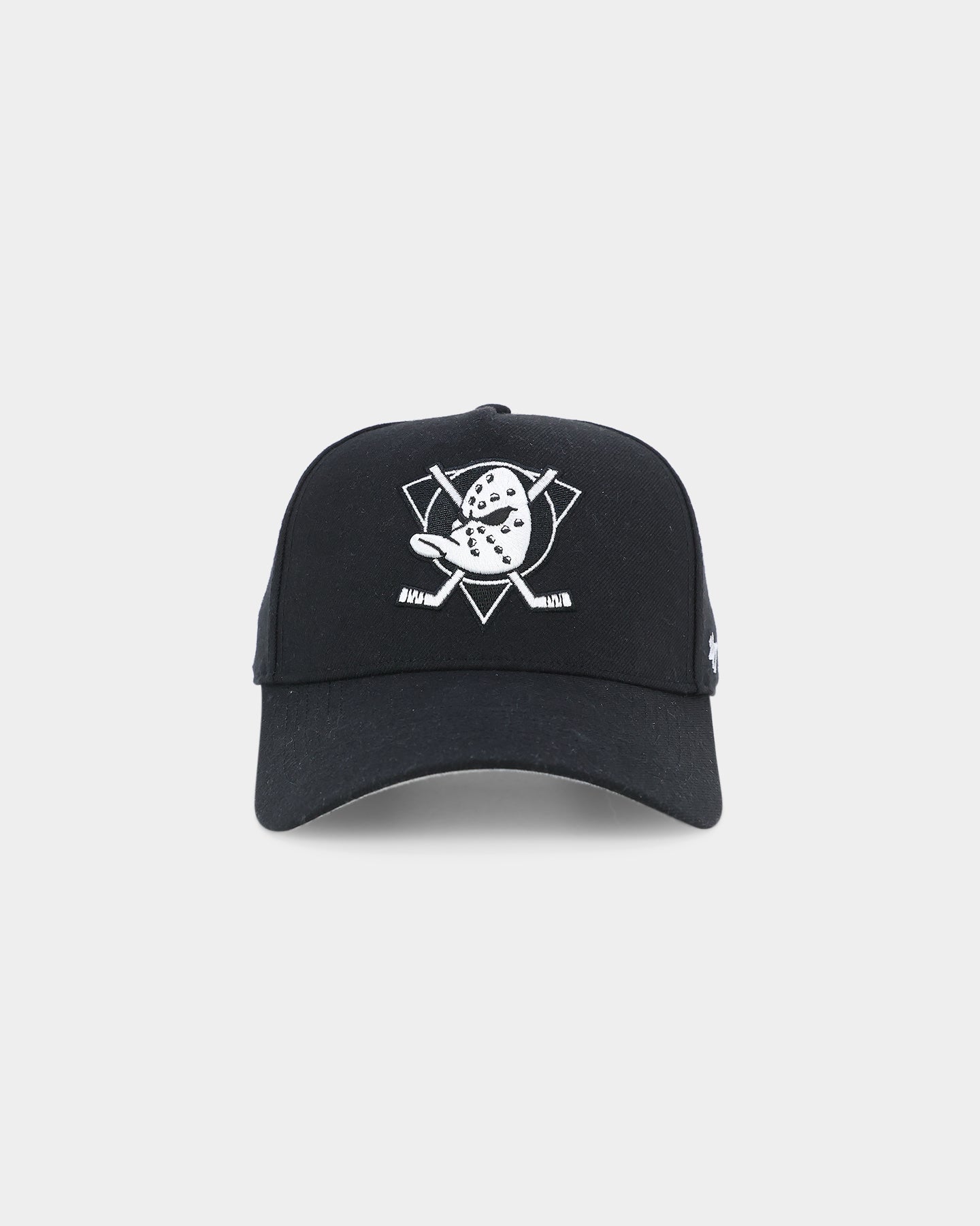 47 Brand Anaheim Ducks '47 MVP DT Snapback Black/White Adjustable Hat - Official NHL Hockey Cap for Men & Women - Perfect for Games, Sports Events & Casual Wear