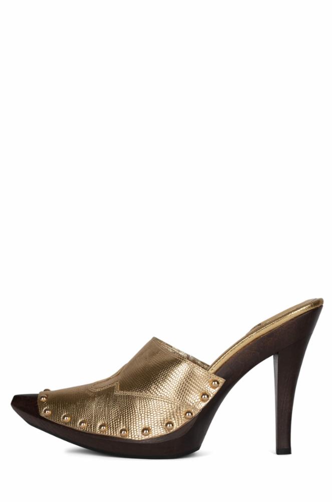 Jeffrey Campbell Women's Jayde Gold M Platform Sandals - Fashionable High Heel Shoes for Women, Perfect for Parties, Weddings & Night Out