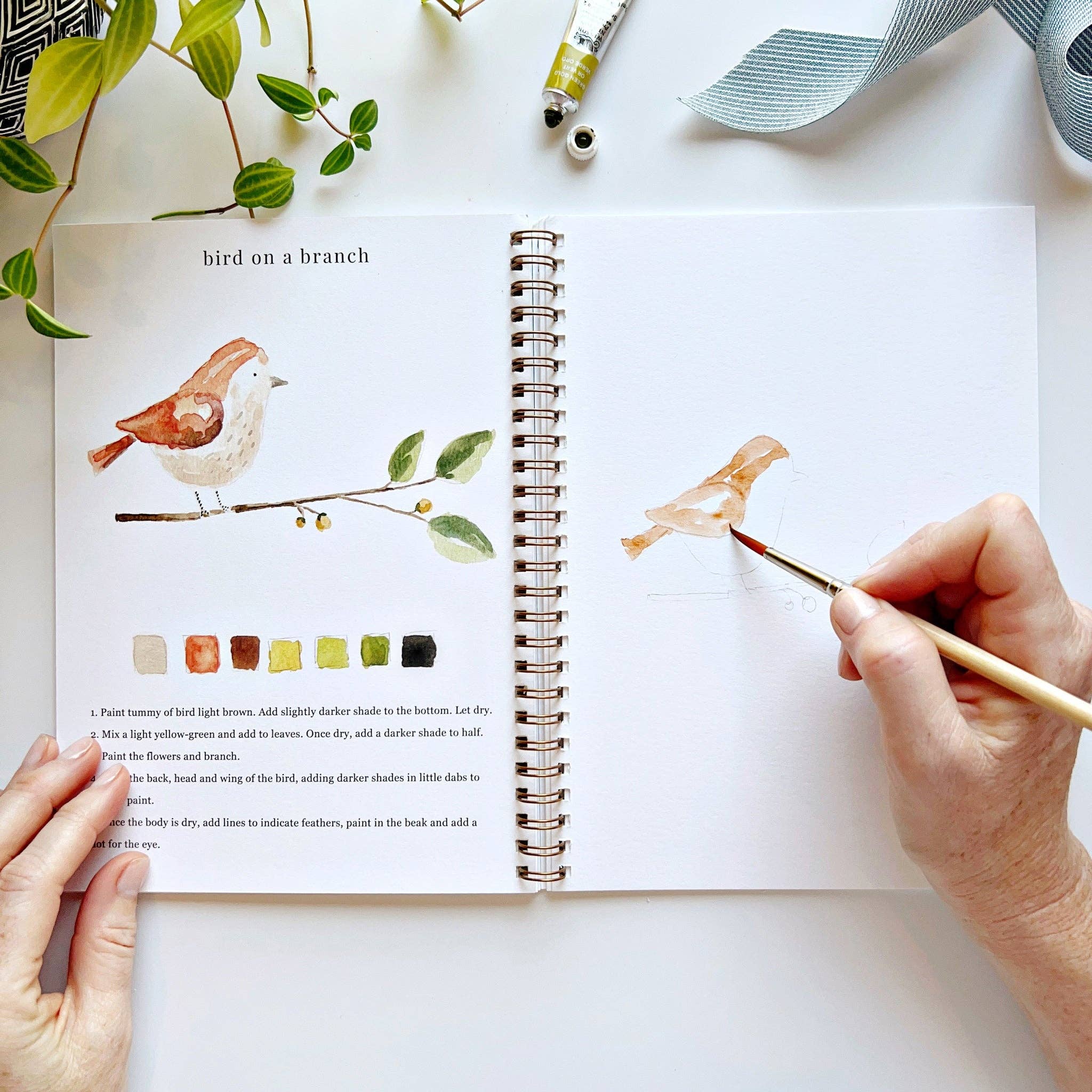 Animals Watercolor Workbook - Step-by-Step Painting Guide for Beginners & Kids | Perfect for Art Classes, DIY Projects & Relaxation