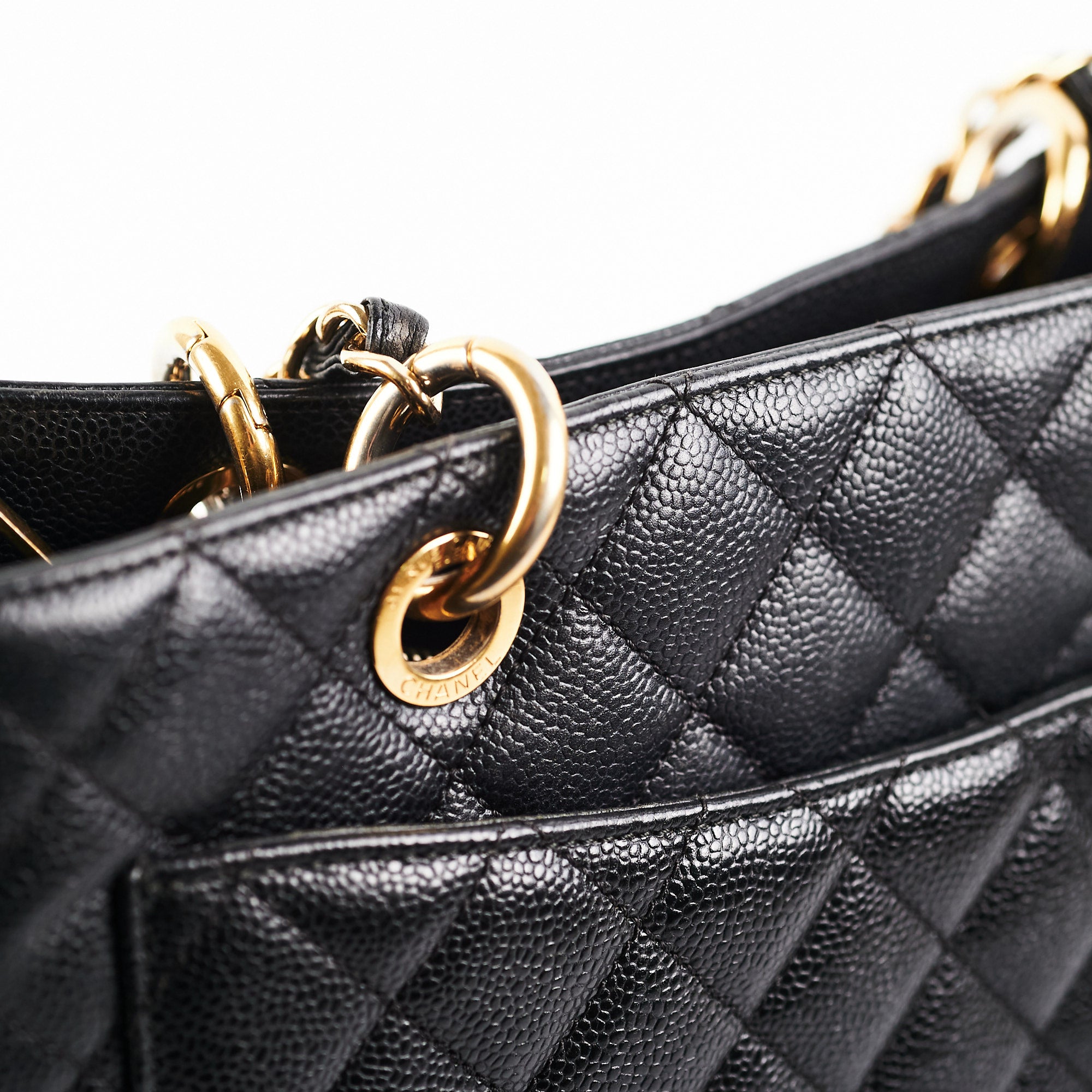 Chanel Black Caviar Leather Grand Shopping Tote GST - Luxury Designer Handbag for Women, Perfect for Work, Travel & Everyday Use
