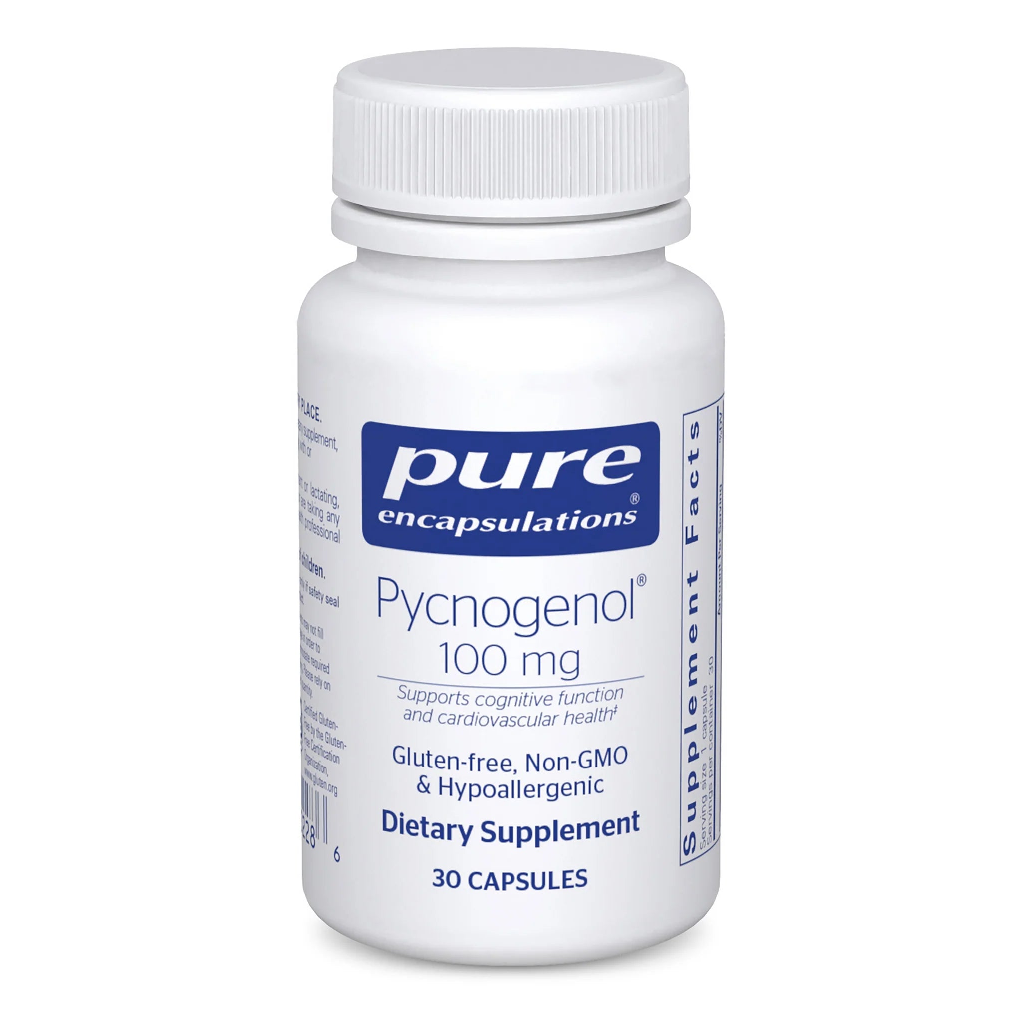 Pycnogenol® 100 mg Supplement | French Maritime Pine Bark Extract | Antioxidant Support for Skin Health, Circulation & Joint Care | Daily Wellness & Anti-Aging Solution