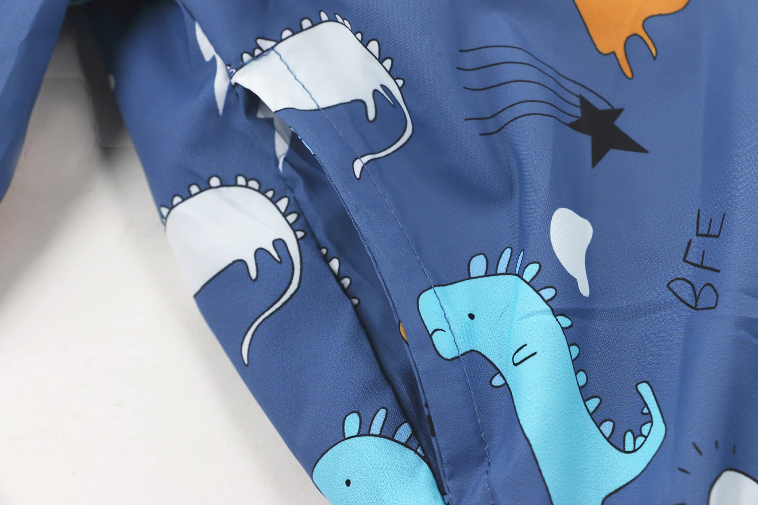 Dinosaur Car Hooded Windbreaker Jacket for Toddler Boys 1-6 Years - Lightweight Spring & Fall Jacket for Outdoor Play, Park Visits & Preschool