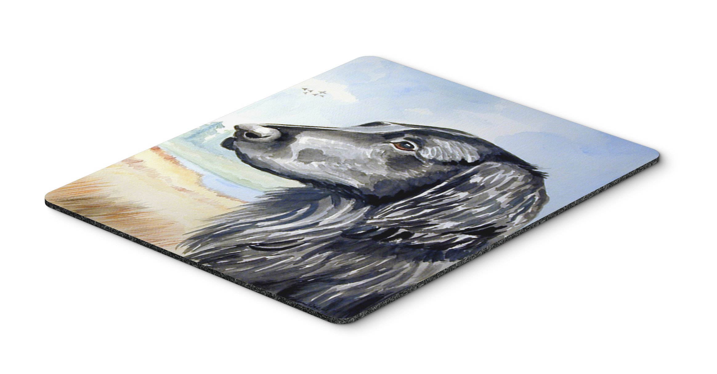 Caroline's Treasures 7064MP Flat Coated Retriever Mouse Pad - Large Washable Non-Slip Desk Mat for Home Office, Gaming & Computer Work - Perfect for Laptops, Hot Pads & Trivets - Ideal Workspace Accessory