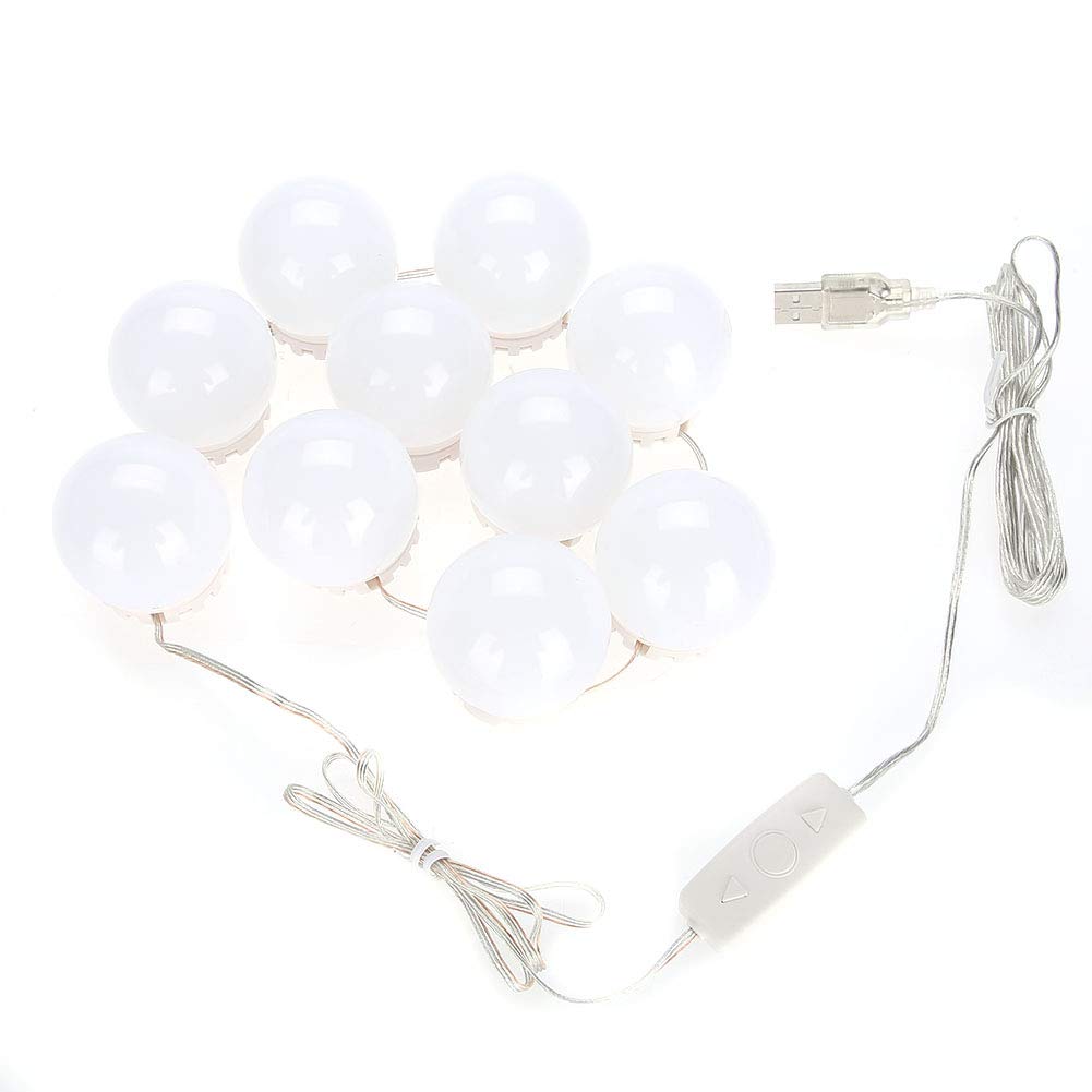 Yoidesu Vanity LED Mirror Lights Kit - Dimmable Makeup Mirror Lights with Concealable Wiring, Warm & Cool White Tones - Perfect for Bathroom Vanity, Dressing Room, and Professional Makeup Studios