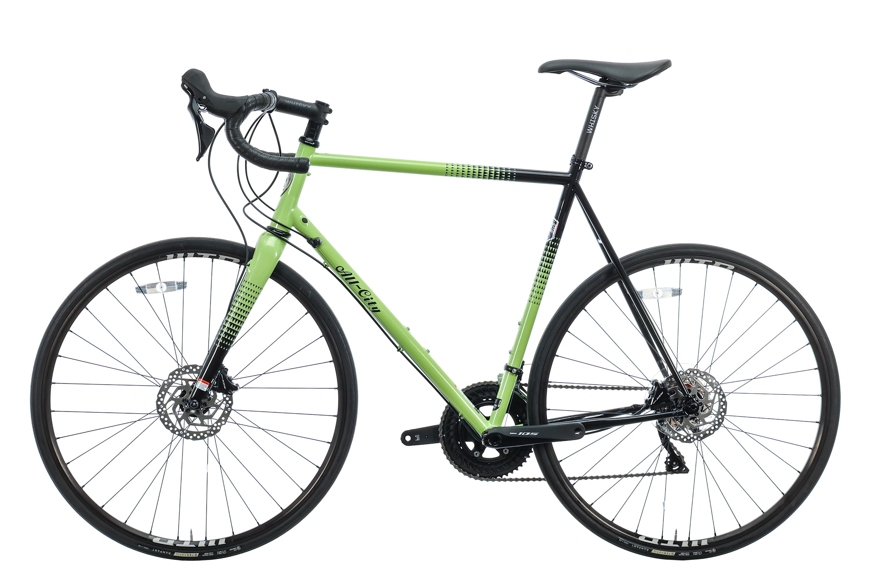 All City Zig Zag 105 Road Bike 2023 - 58cm Lightweight Aluminum Frame with Shimano 105 Groupset - Perfect for Commuting, Fitness Riding & Weekend Adventures