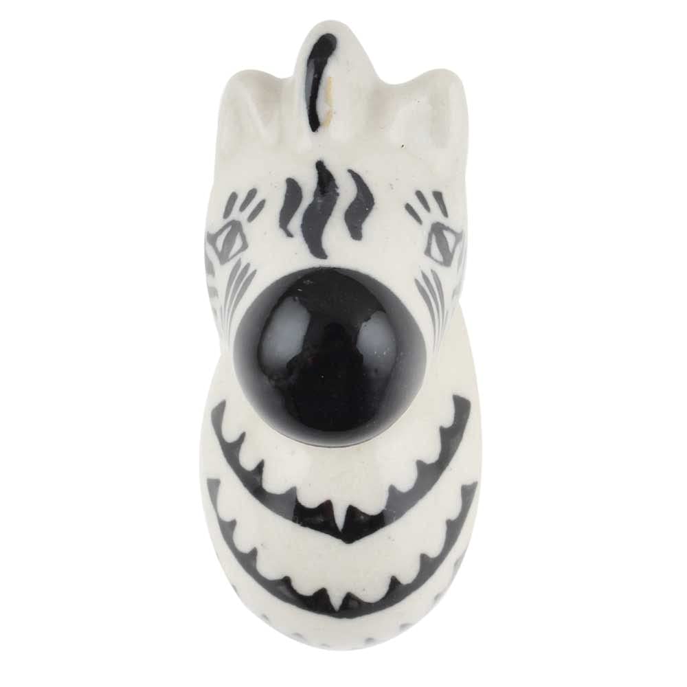 Handcrafted Zebra Ceramic Drawer Knobs - 4 Pack for Kitchen Cabinets & Dressers