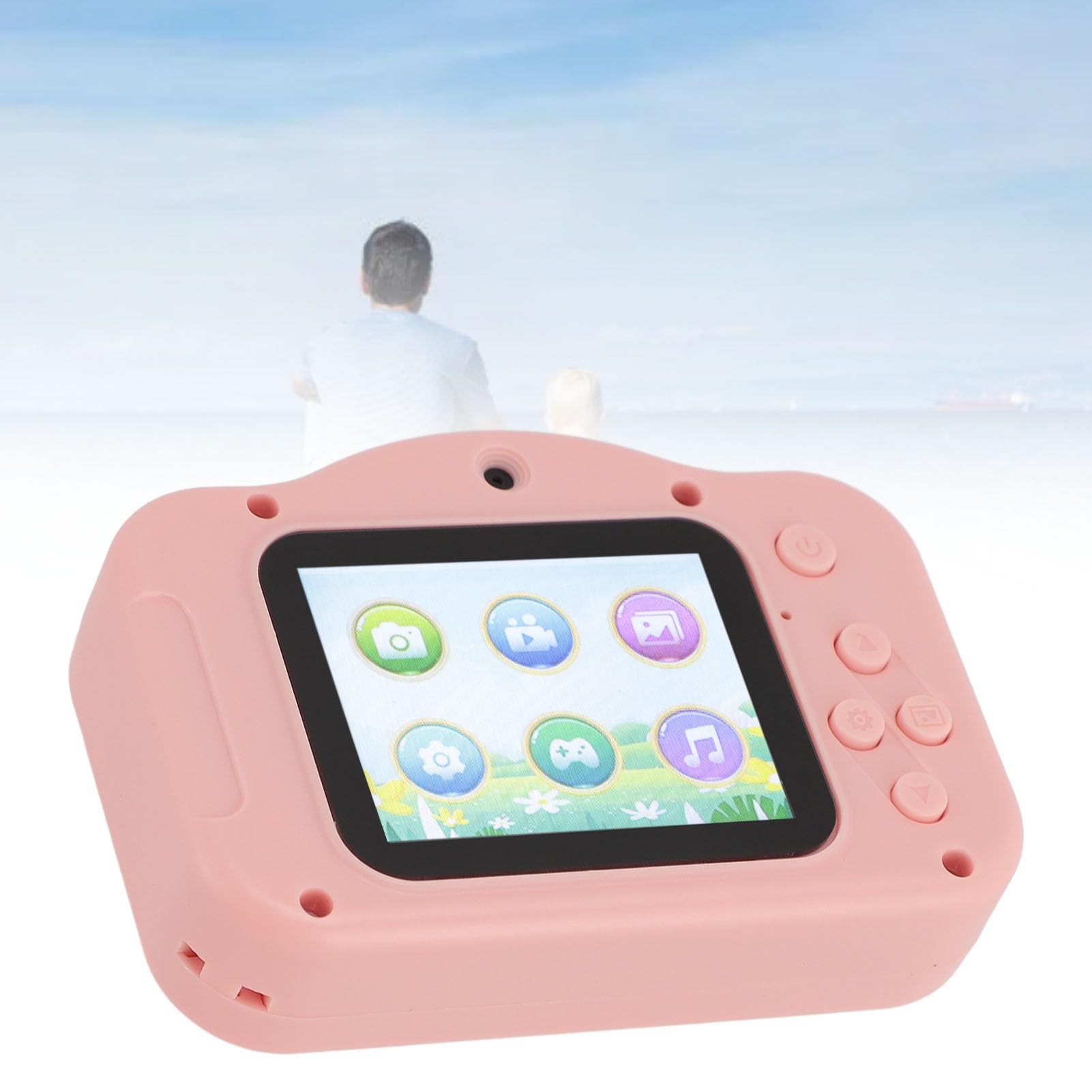 40MP HD 1080P Digital Camera with 8X Zoom - 2 Inch LCD Screen Compact Point and Shoot Camera for Kids & Teens (Pink) - Perfect for Travel, Birthday Gifts & School Projects