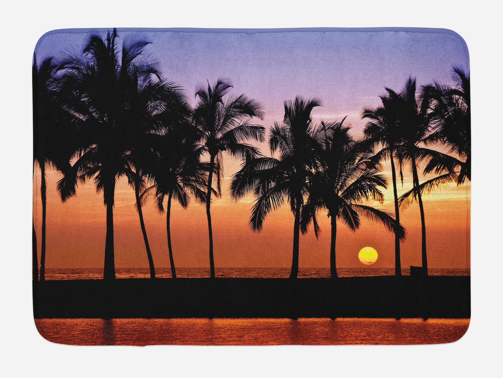 Ambesonne Non-Slip Hawaiian Sunset Bath Mat - 30