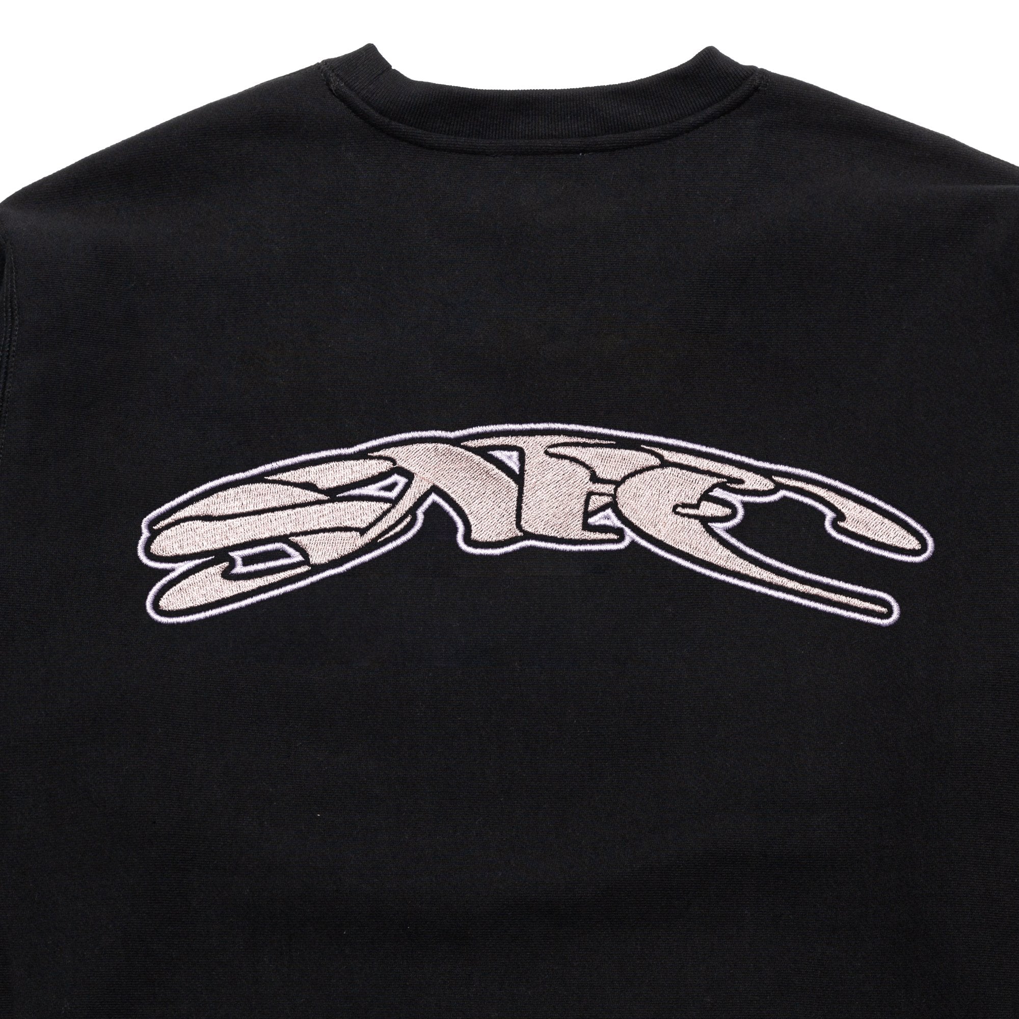 Chrystie NYC x Soho Warriors SWFC Twisted Logo Crewneck Sweatshirt - Black | Streetwear Fashion for Urban Style & Casual Wear